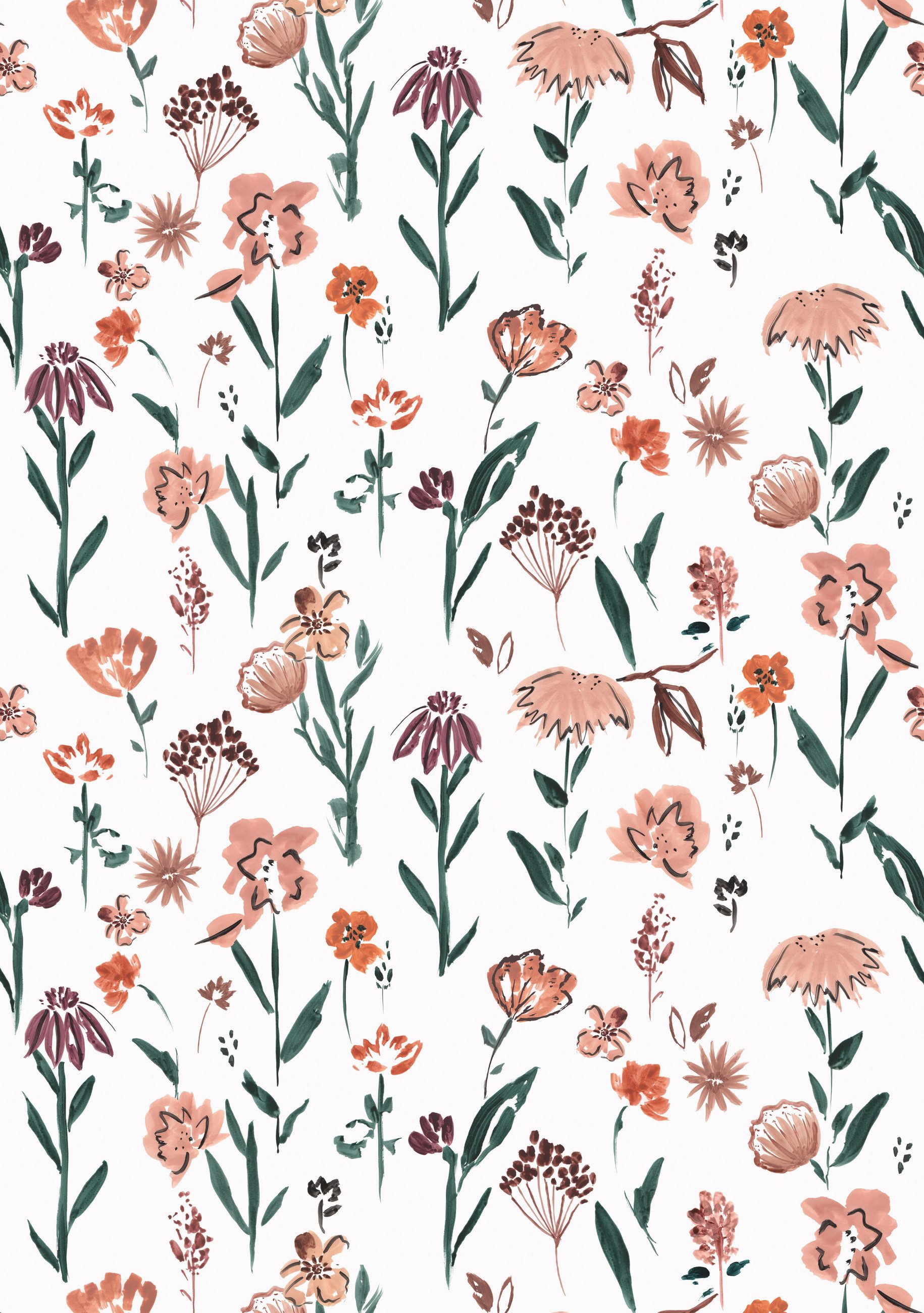 Fototapete Ray of Flower in Grün, Roomblush - RB266