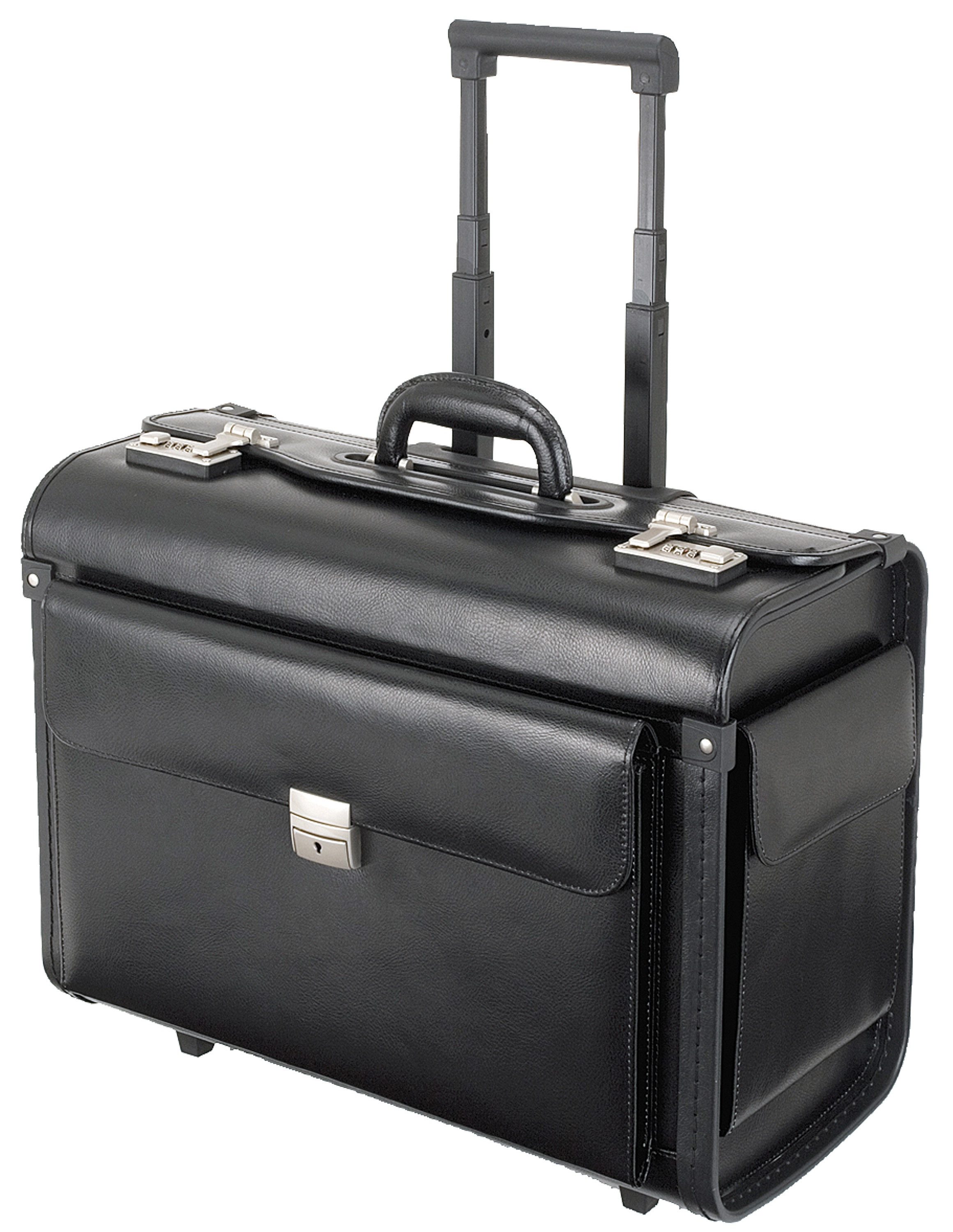 Alassio® Pilotenkoffer Silvana, 2 Rollen, mit arretierbarem Teleskopgestänge