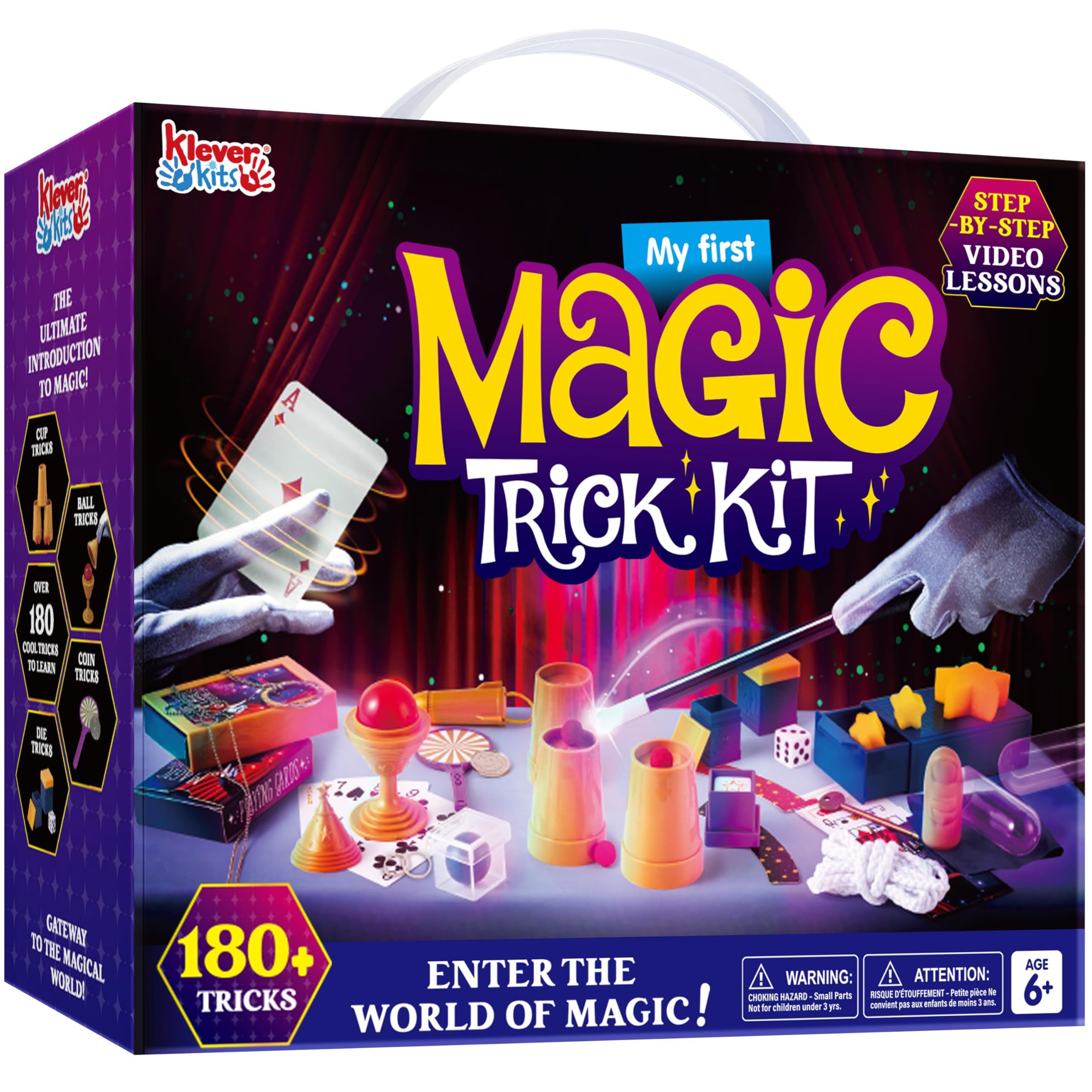 Klever Kits Zauberkasten Klever Kits Zauberkasten,180+ Zaubertricks mit Video-Lektionen, (180-tlg)