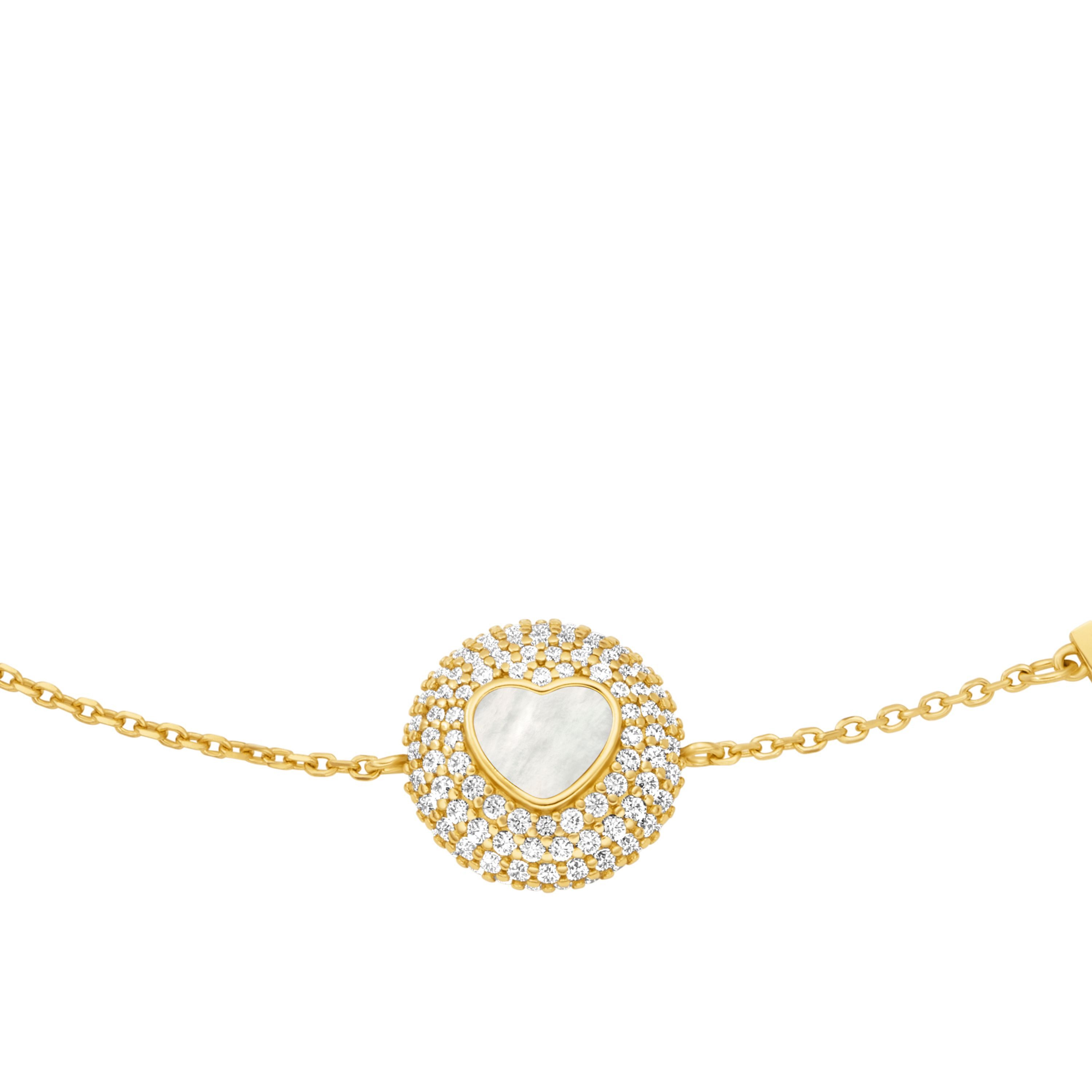 MICHAEL KORS Armband Schmuck Geschenk Silber 925 Armschmuck Herz Premium, mit Zirkonia (synth) - mit Perlmutt