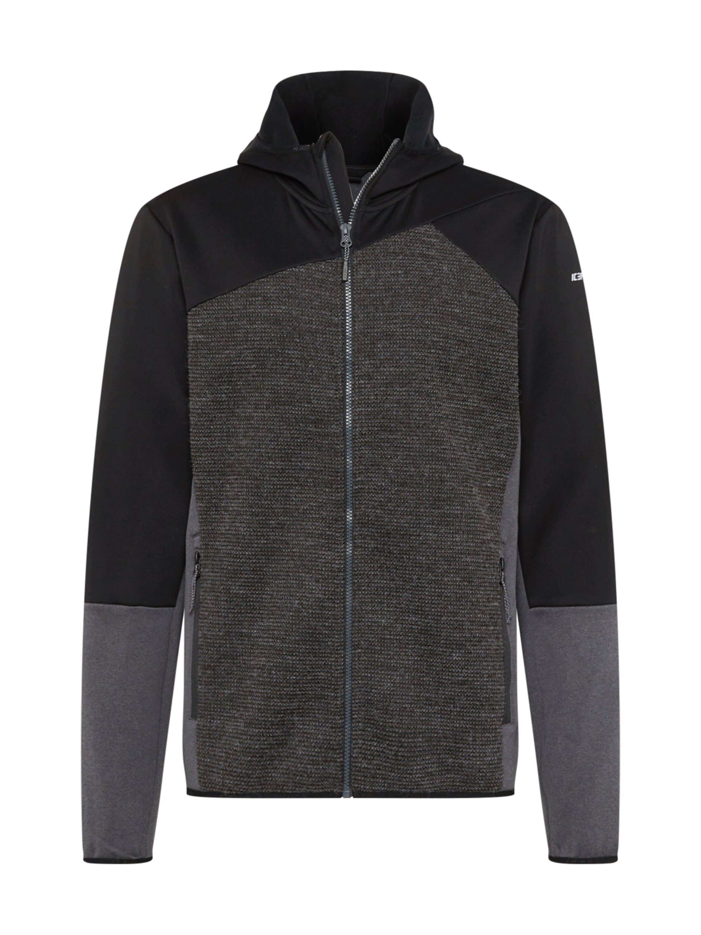 Icepeak Strickjacke BECLEY (1-tlg) Plain/ohne Details SCHWARZ | Hoodies