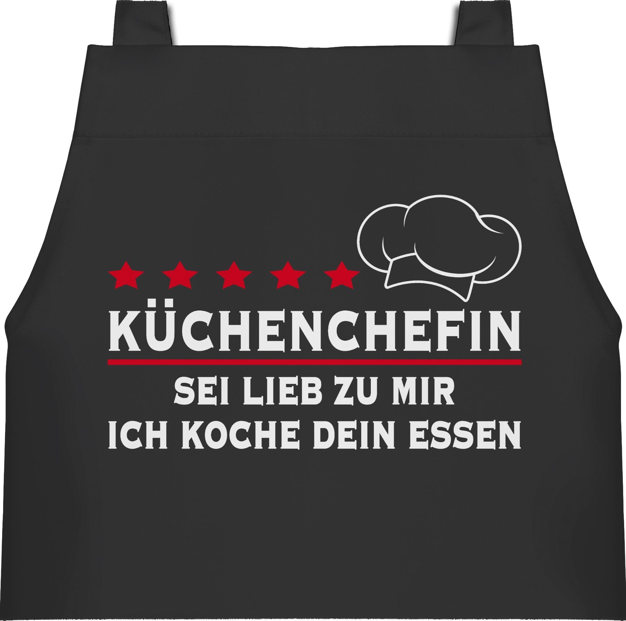 Shirtracer Kochschürze Küchenchefin Sei lieb zu günstig online kaufen