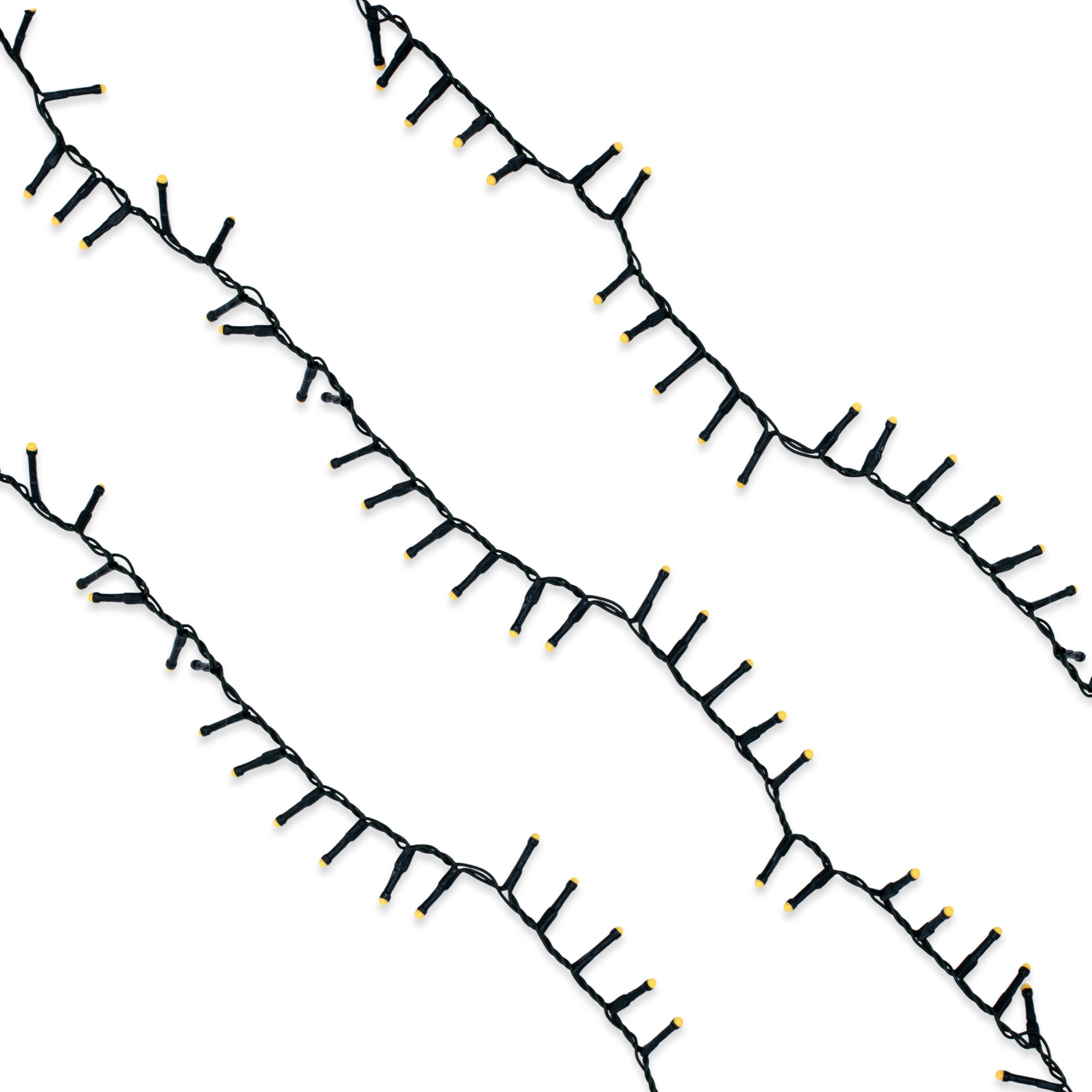 Spetebo LED-Lichterkette Außen Büschel Lichterkette mit Timer 500 LED, 500-flammig, mit Timer