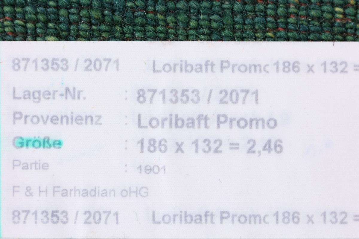 Orientteppich Perser Gabbeh Loribaft 12 Handgeknüpfter 133x187 rechteckig, Nain mm Höhe: Moderner, Atash Trading