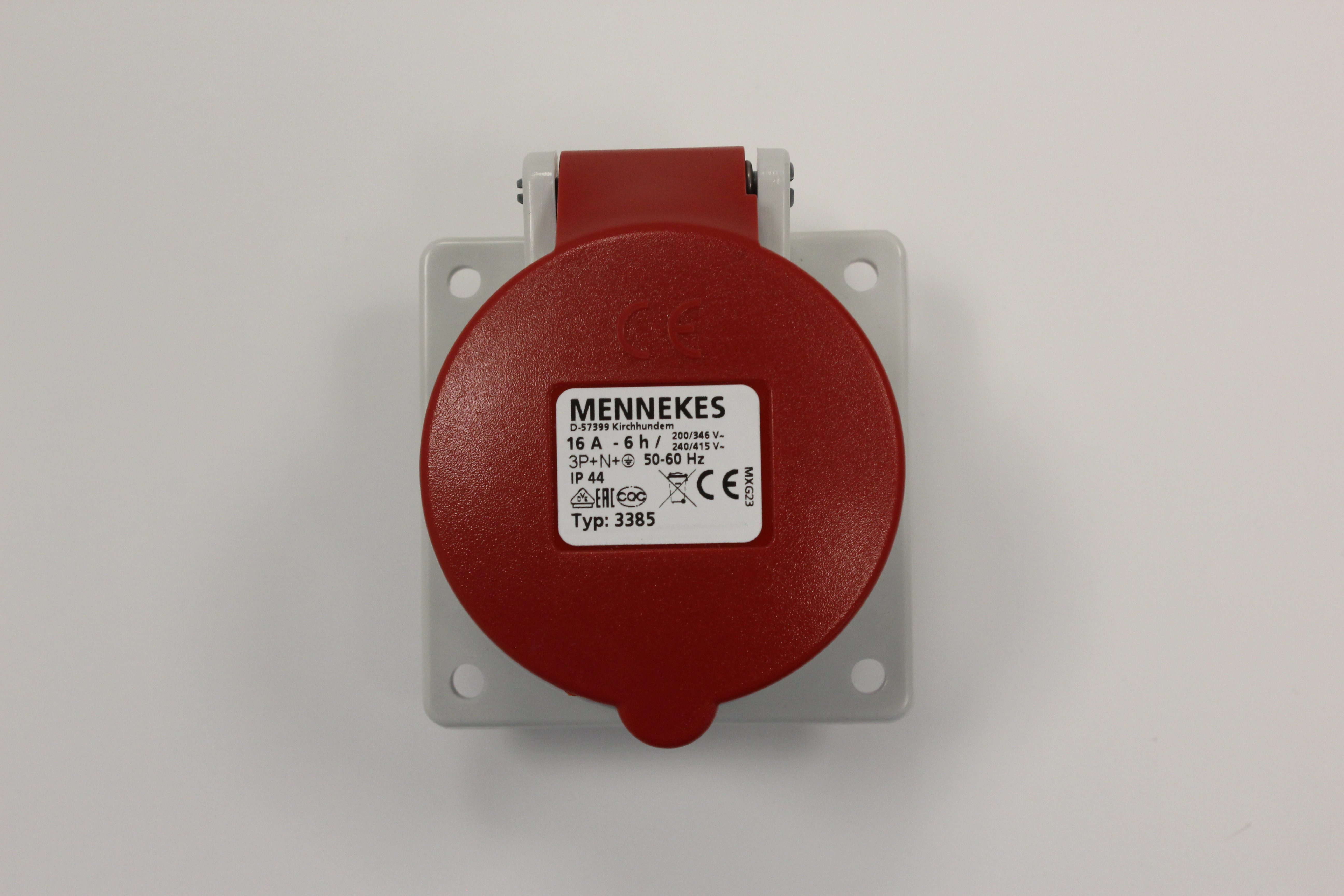 Mennekes Steckdose Mennekes Anbaudose 3385 16A, 5p, 6h, 400V IP44