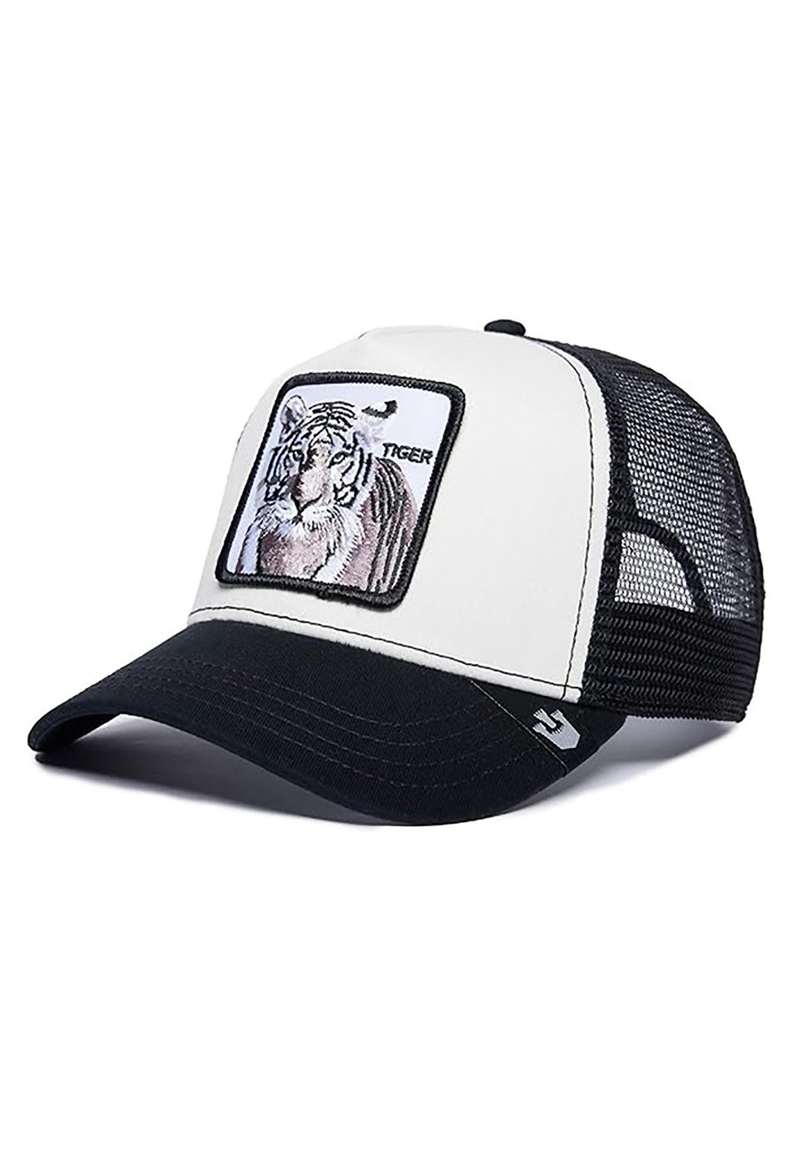 GOORIN Bros. Trucker Cap Goorin Bros. Trucker Cap The White Tiger Black White Schwarz Weiß
