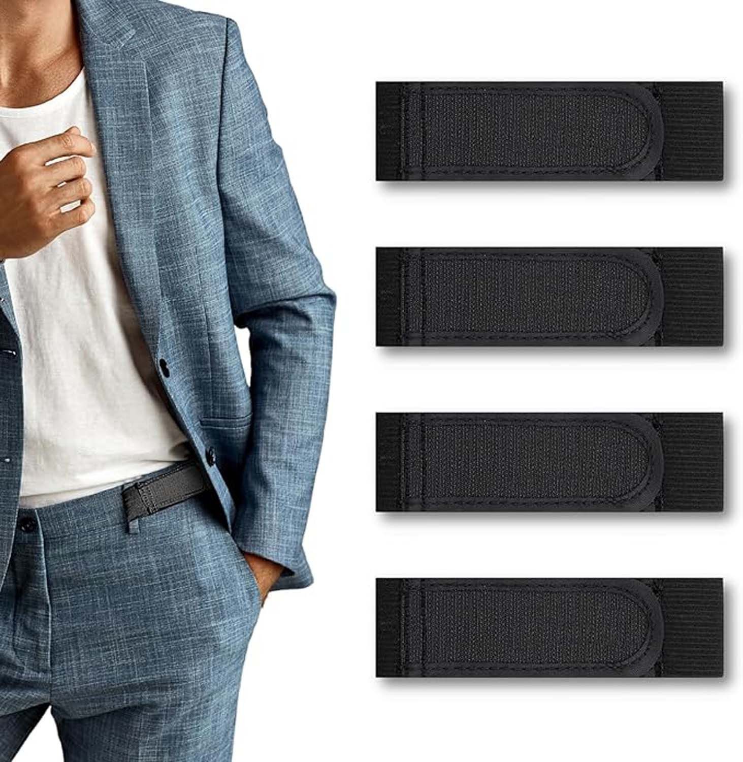 nsihing Stretchgürtel 4 Stück Gürtel Ohne Schnalle für Herren, Verstellbarer Unisex