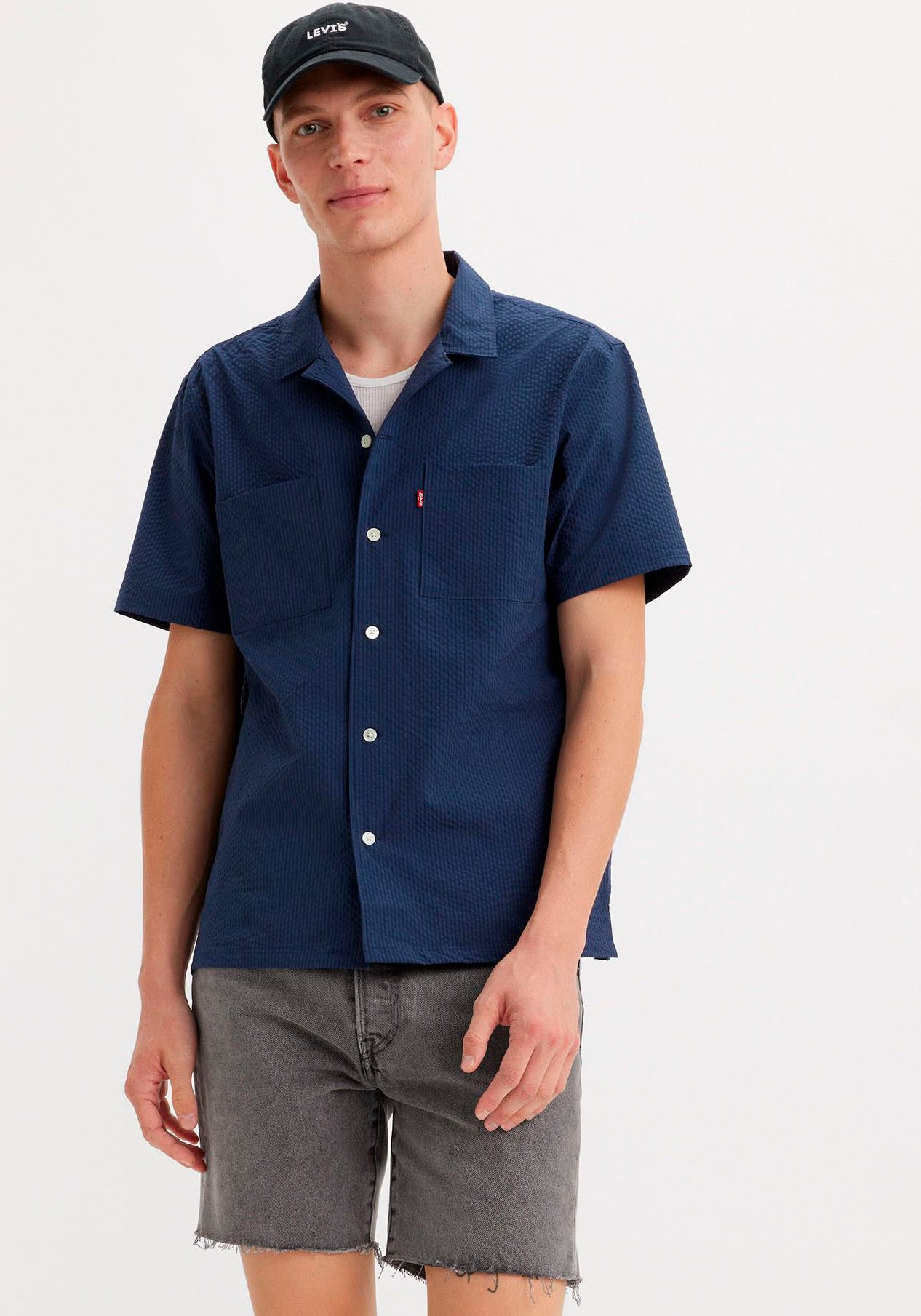 Levi's® Kurzarmhemd THE STANDARD CAMP SHIRT BLUES