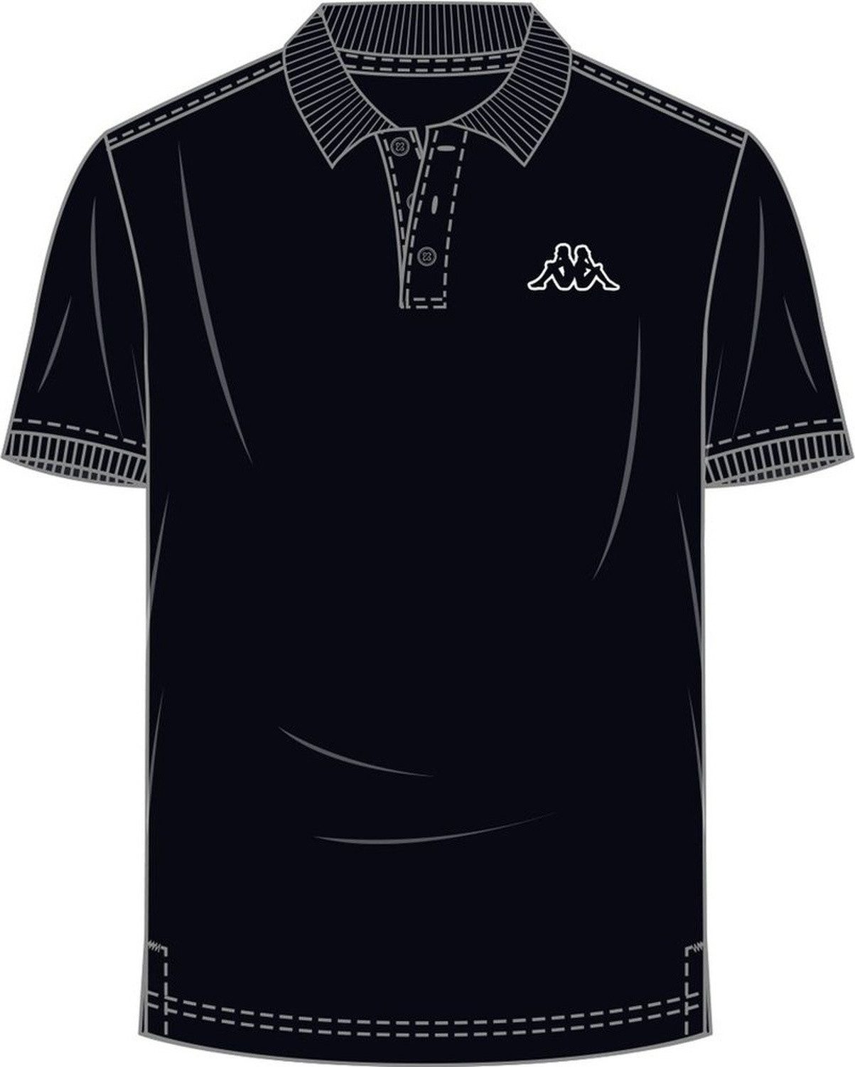 Kappa Poloshirt Poloshirt in großen Größen