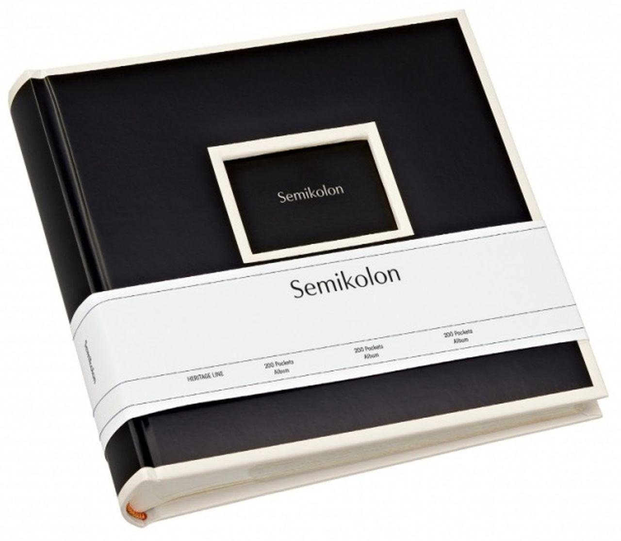 Semikolon Fotoalbum 200 Pockets Album 351136 black