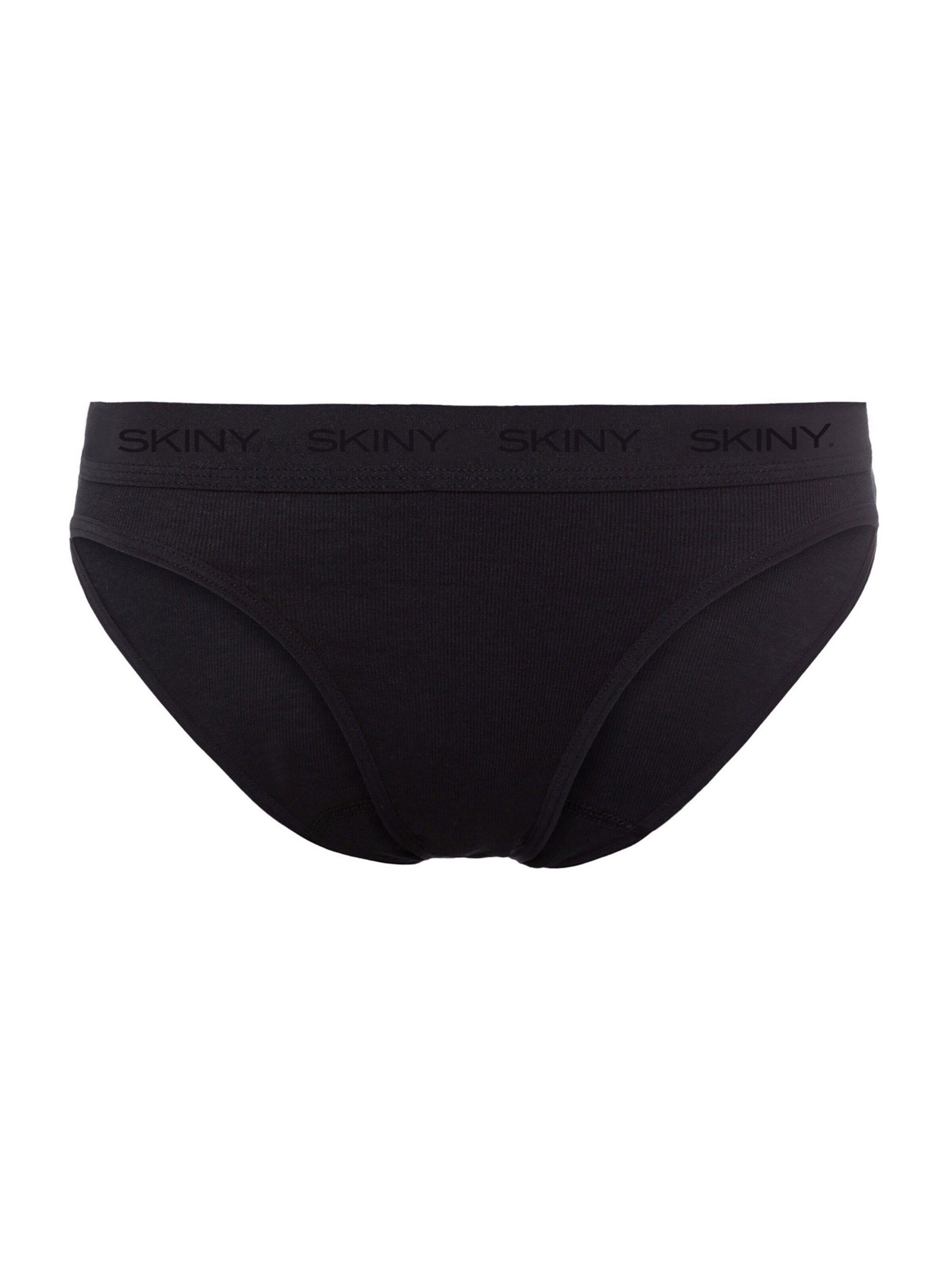 Skiny Advantage Cotton Rio Slip tailleslip voor dames (set van 2), zwart, XL