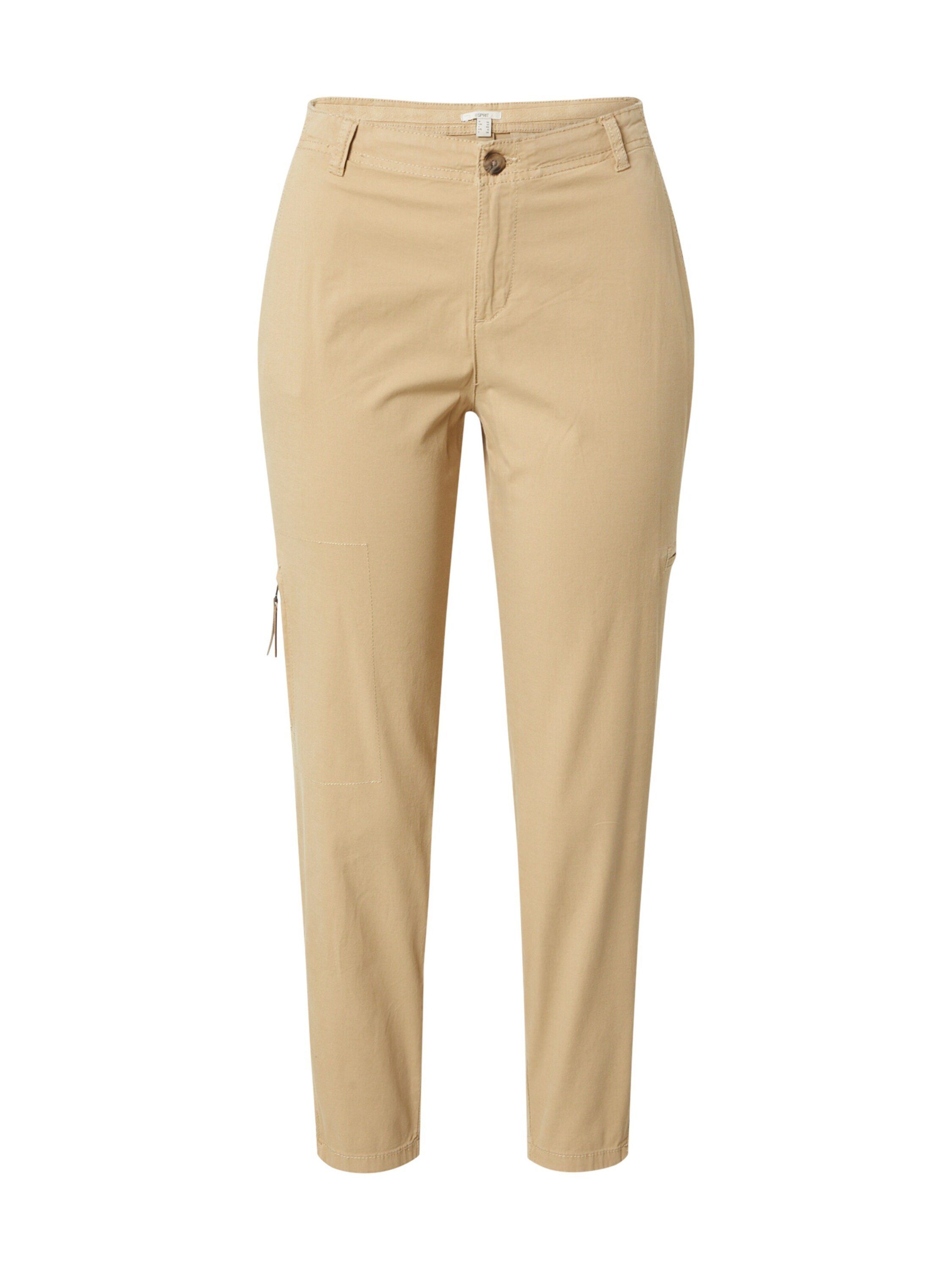 Esprit 7/8-Hose (1-tlg) Plain/ohne Details sand