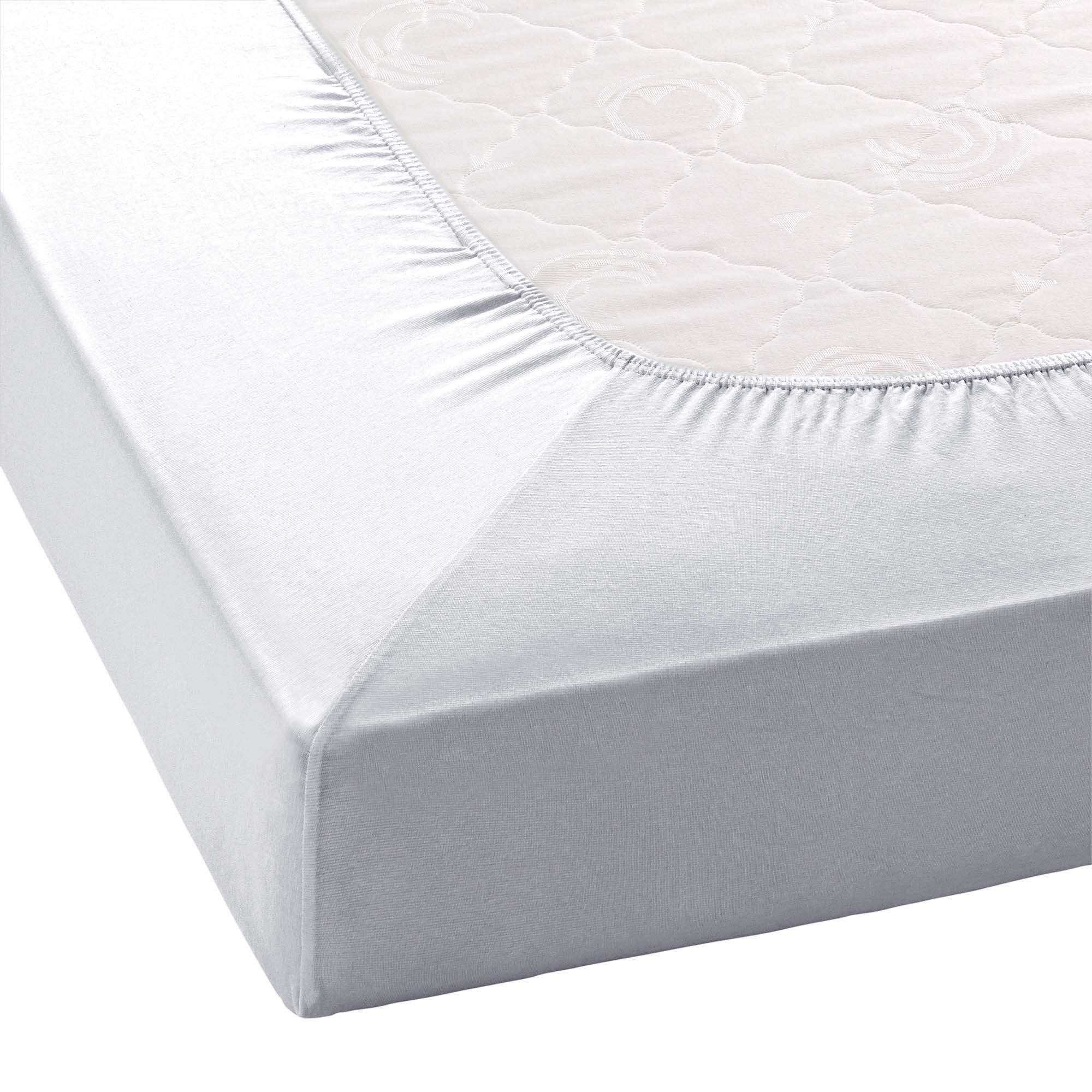 Janine Spannbettlaken ELASTIC 5002 Jersey Bettlaken mit Elasthan, 190 g/m², Jersey-Elasthan, Gummizug: rundum, (1 Stück), für Matratzen bis 35 cm Höhe, 95% Baum – Bild 3 von 5