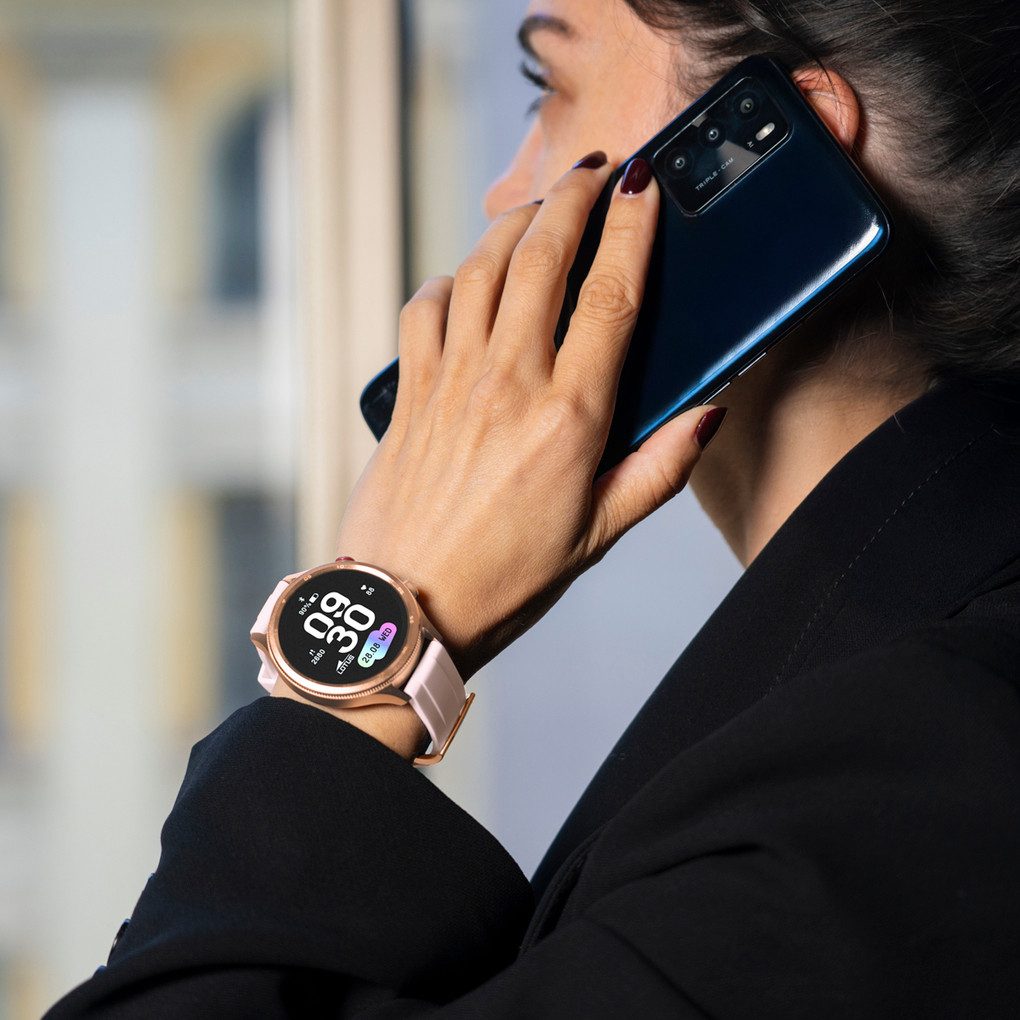 Lotus Smartwatch Smartwatch, Armbanduhr,Damenuhr,Bluetooth,Steuerung der Smartphone-Kamera,Wecker