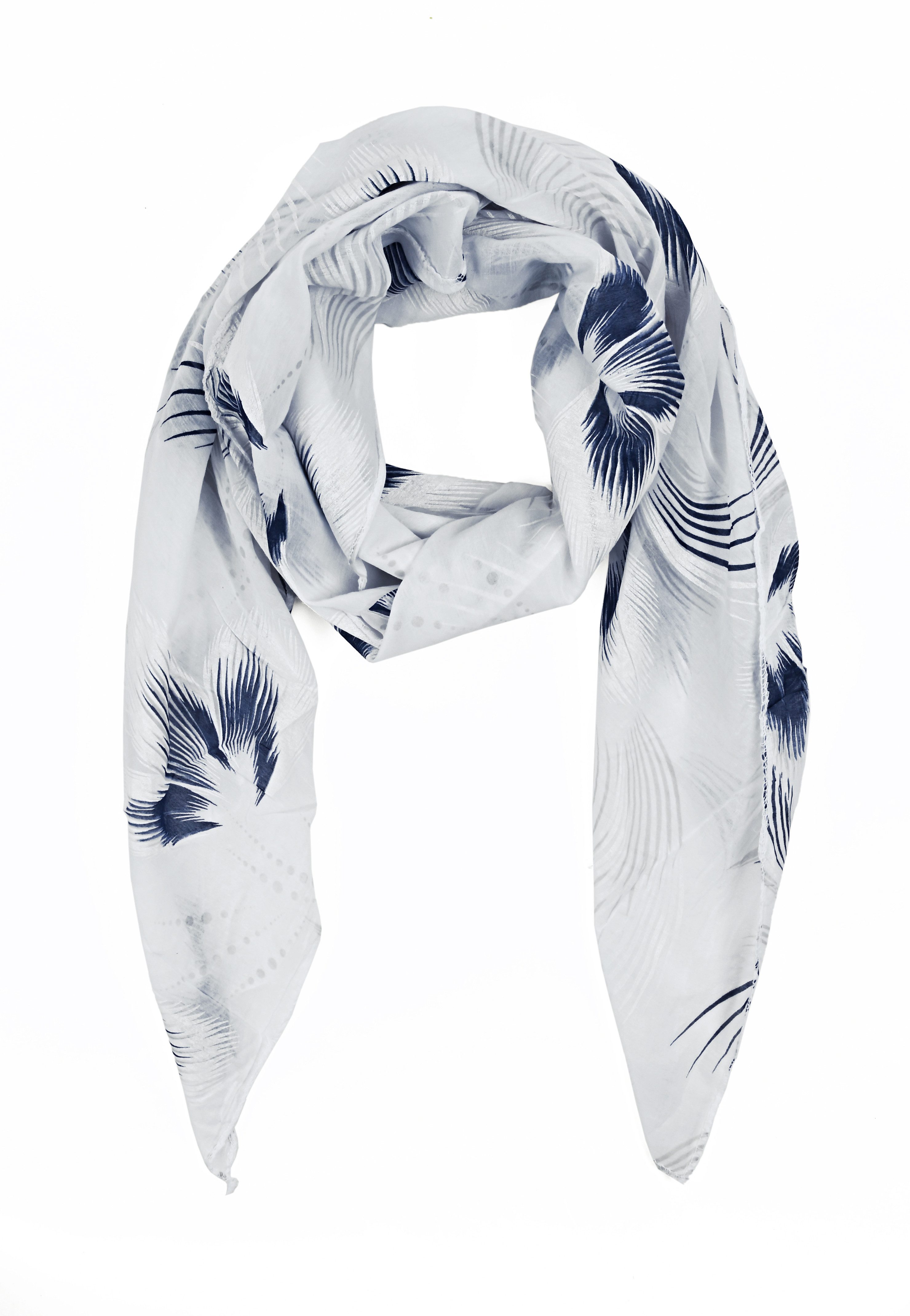 Goodman Design Modeschal Schrägschal aus Baumwolle und Seide – Made in Italy, Made in Italy – für höchste Qualität und stilvolles Design.