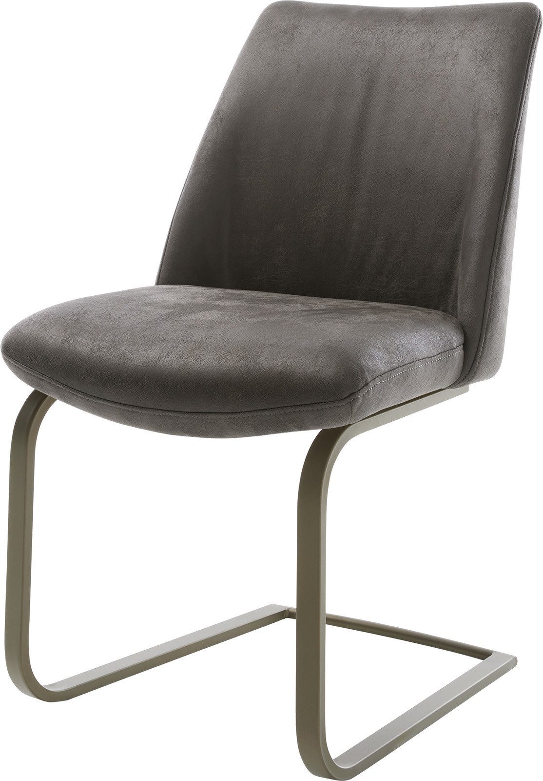 DELIFE Polsterstuhl Elso-Flex, Freischwinger flach Effektfinish günstig online kaufen