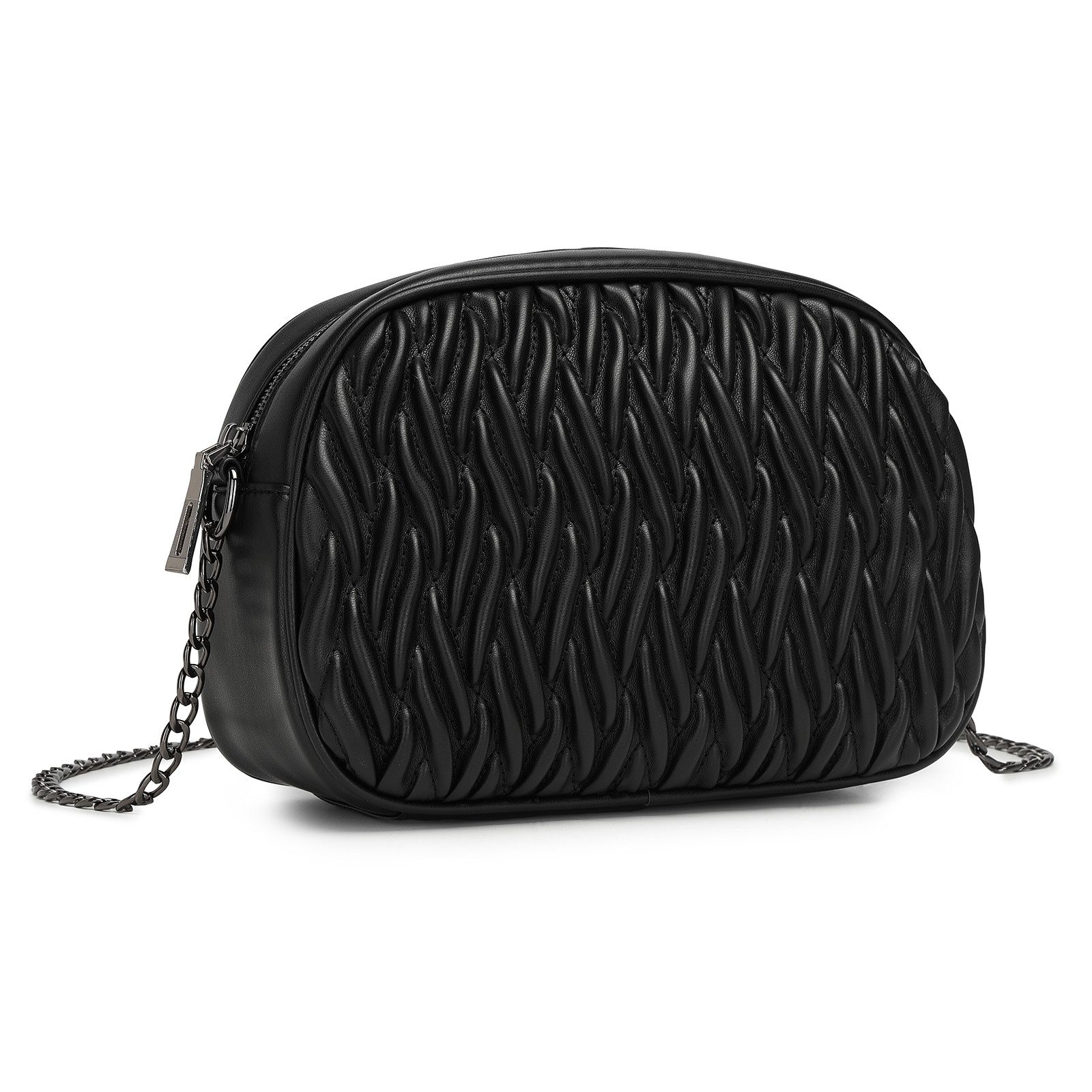 Handtasche Damen Crossbody Tasche – Klein, Weiches PU-Leder, Kettenriemen