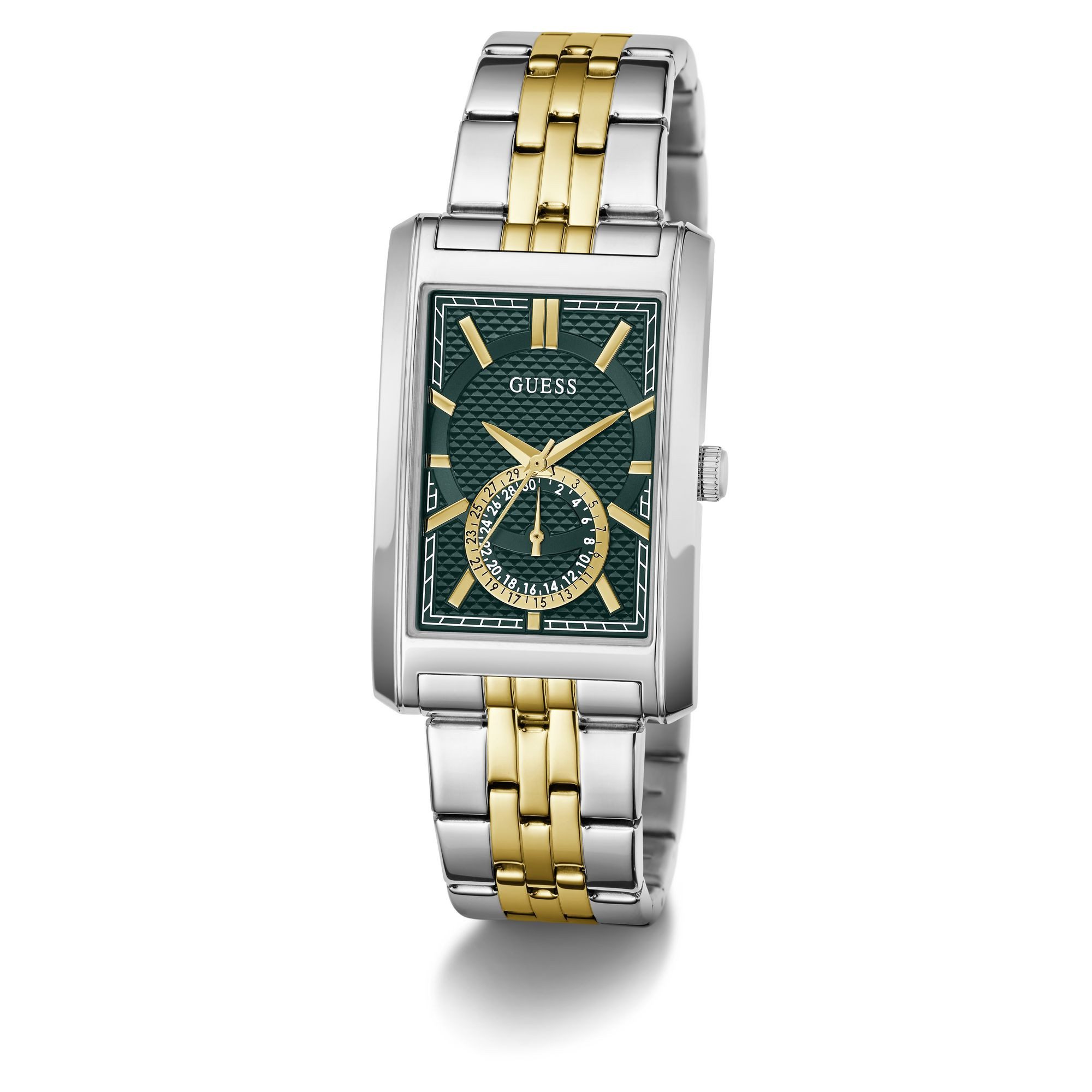 Guess Quarzuhr HUGH GW1125G4, Armbanduhr, Damenuhr, Herrenuhr, Edelstahlarmband, analog, Tag – Bild 5 von 5