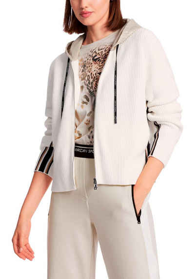 Marc Cain Cardigan "Sports Animal Crossing" Premium Damenmode mit Kapuze