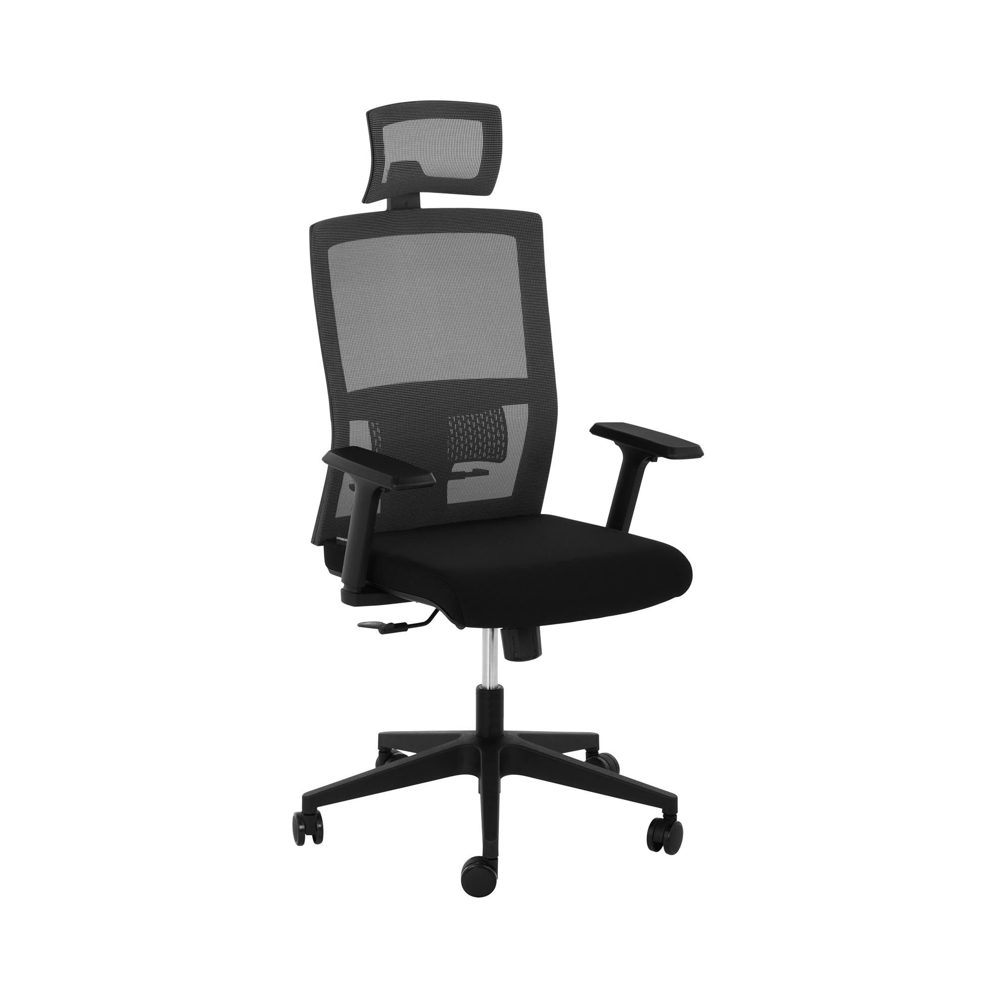 Fromm&Starck Bürostuhl ergonomisch Drehstuhl Schreibtischstuhl Netzrücken Kopfstütze 150 kg
