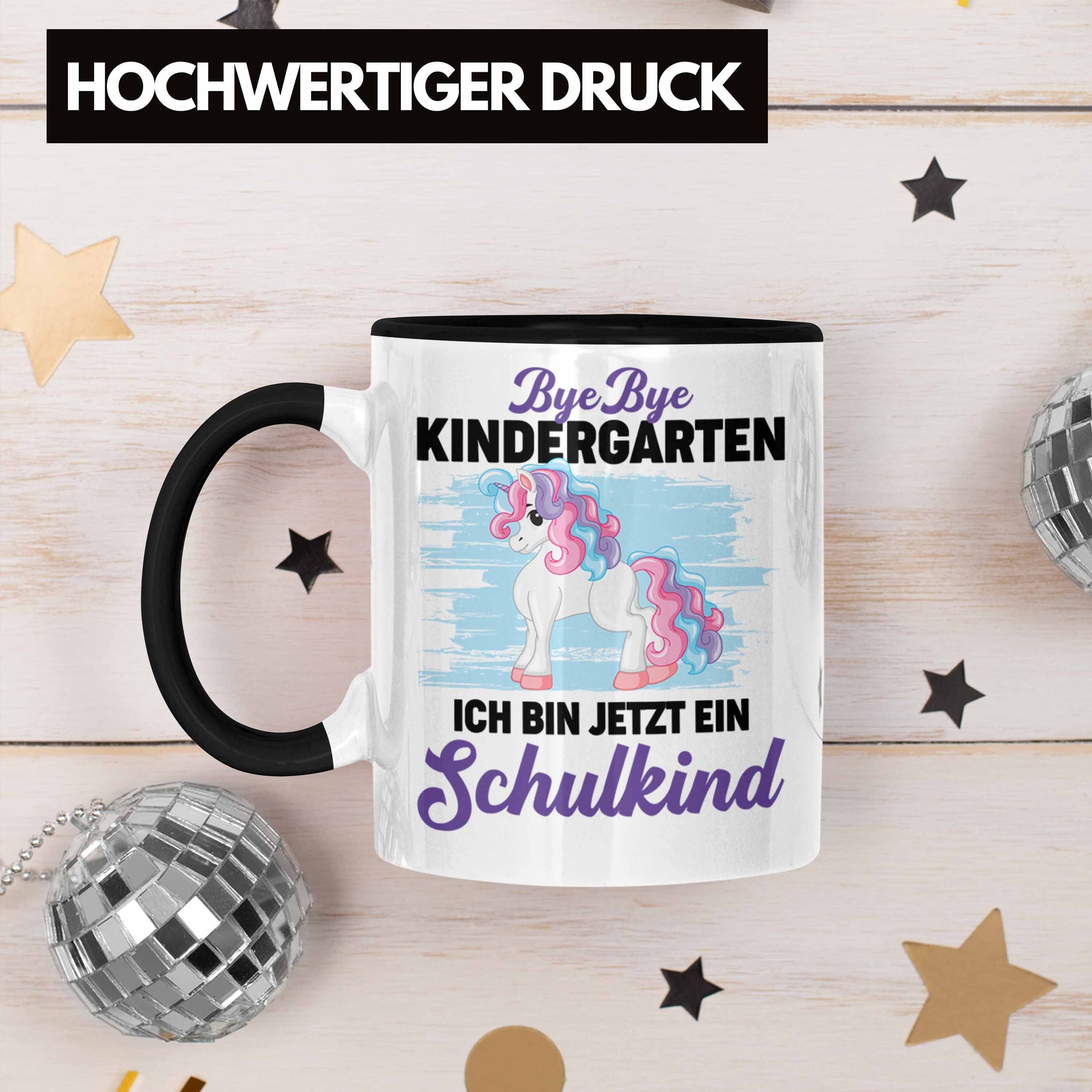 Bin Jetzt Schulkind Bye Trendation 2022 Geschenk Schulkind Ein - Trendation Tasse Ich Schwarz Kindergarten Bye Schuleinführung Mädchen Einschulung Geschenkidee Tasse Schulanfang Schulstart Schultag 1.