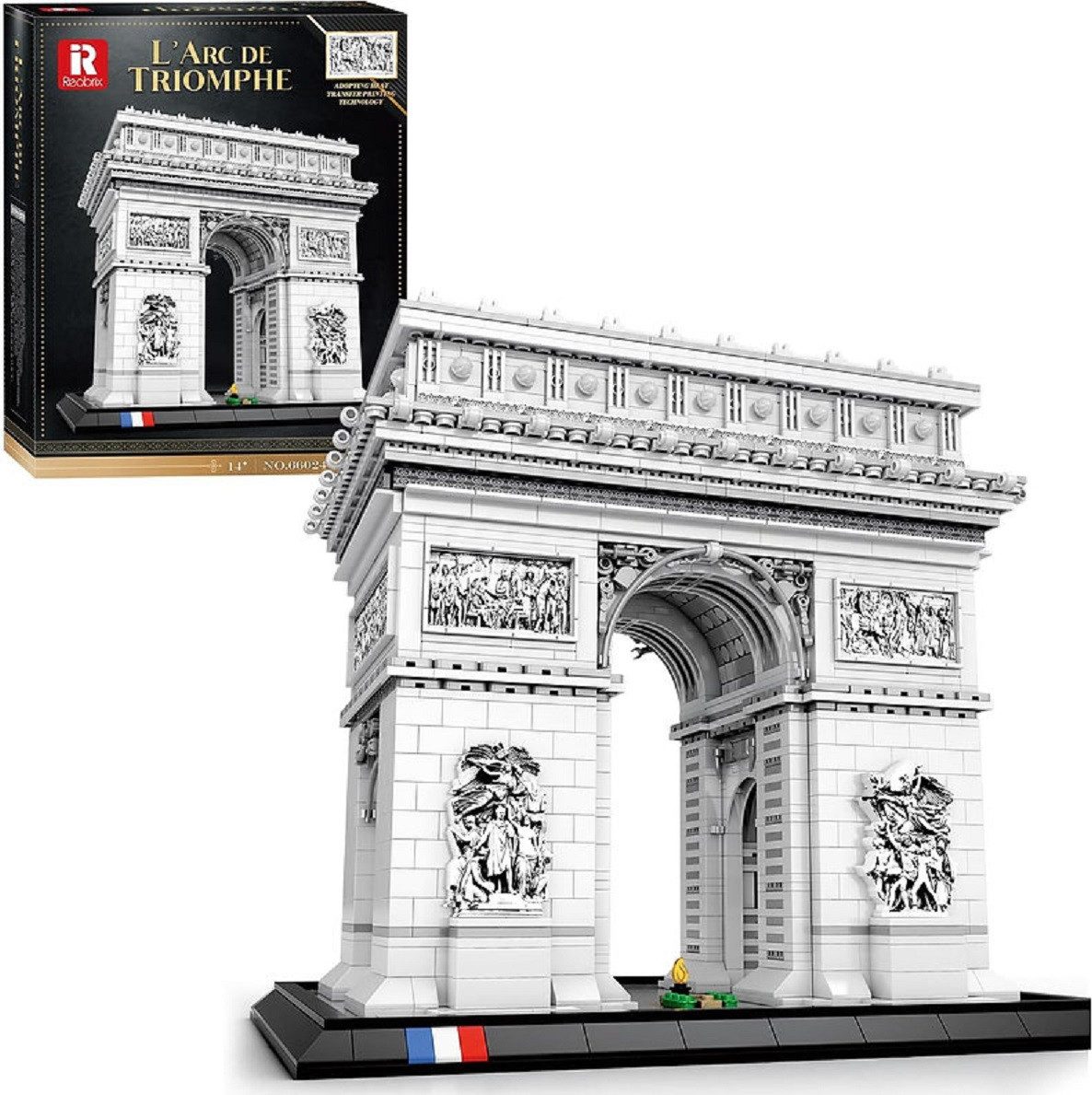 Reobrix Reobrix 66024 Arc de Triumph 3.718 Teile Konstruktions-Spielset, (3718 St)