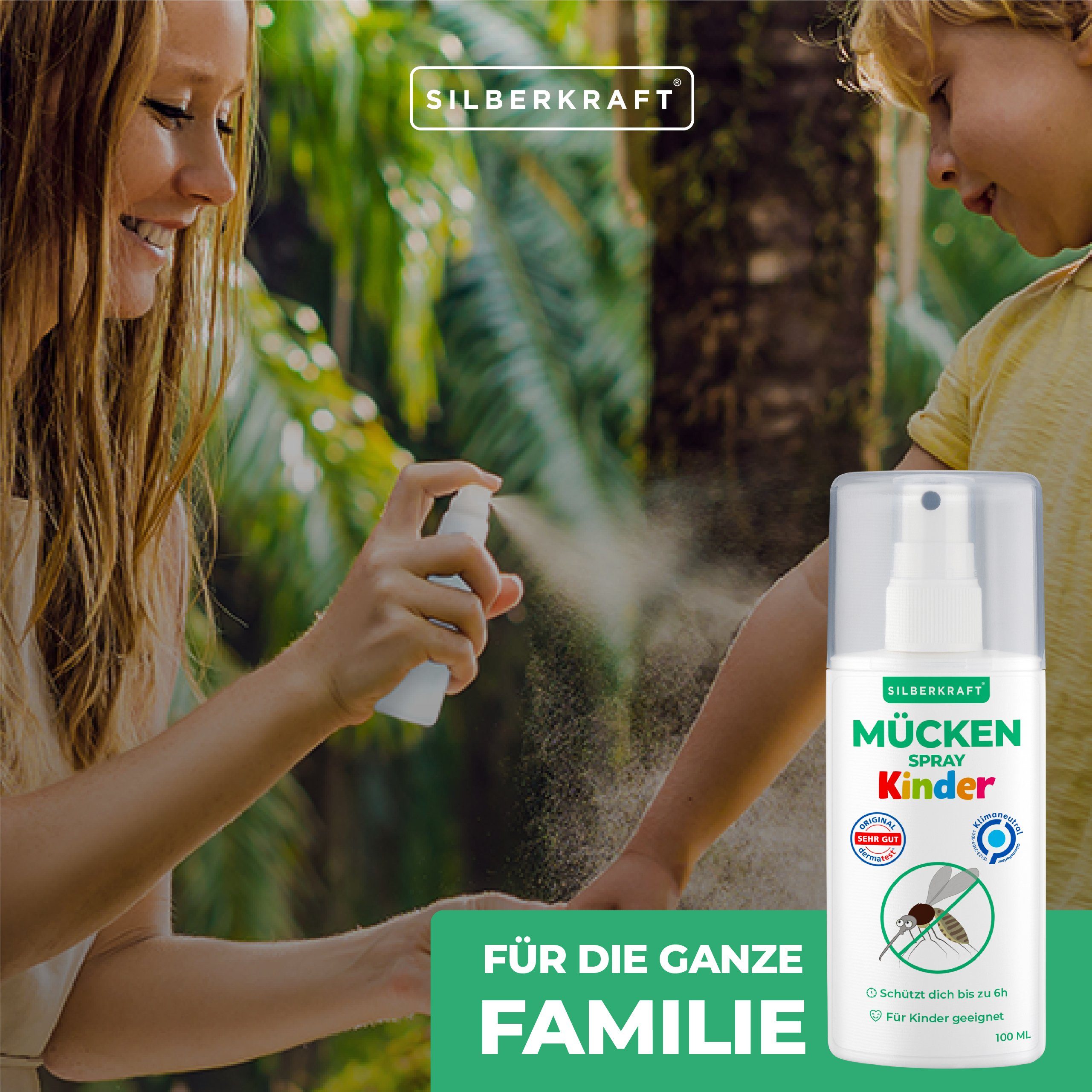 ab Mückenspray Babys Silberkraft 6ten dem 1-St. Insektenspray 100 ml, für Kinder & Monat,