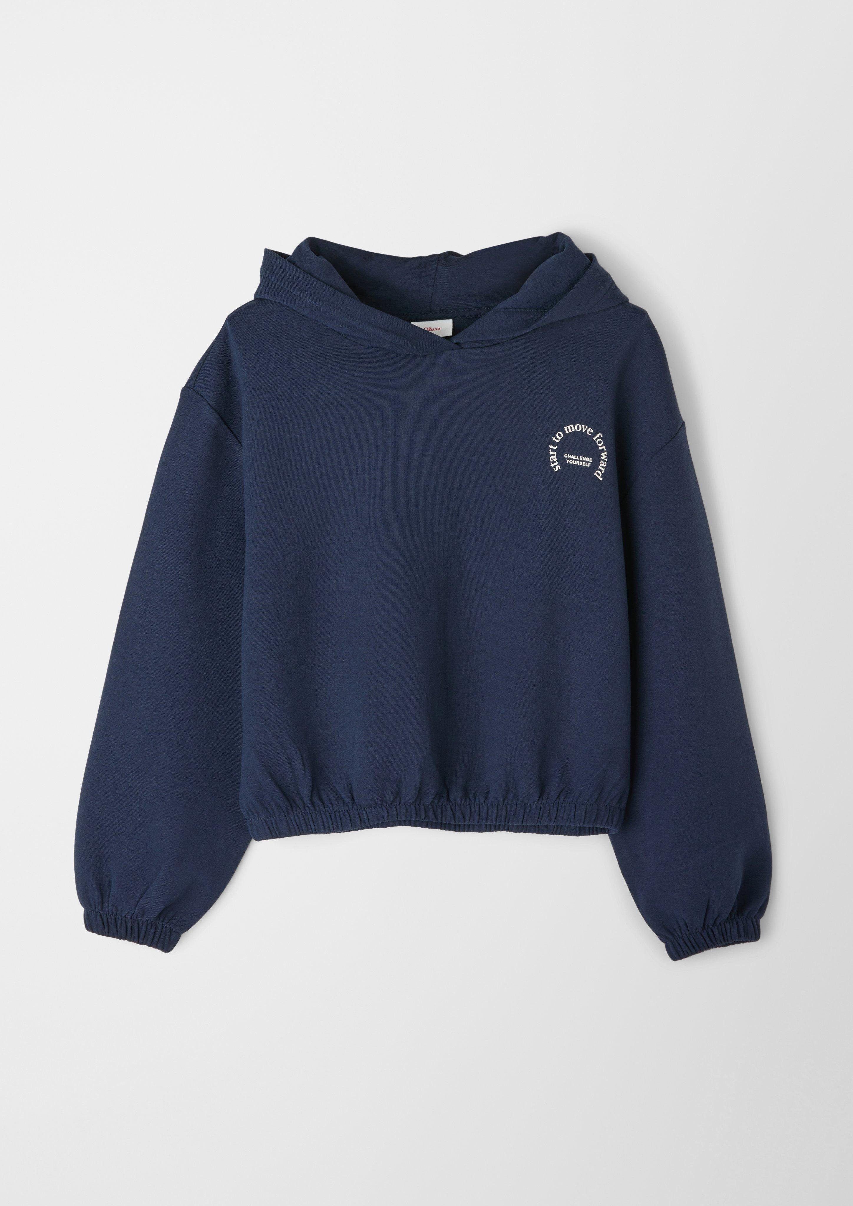 s.Oliver Hoodie navy aus Sweatshirt Scubajersey