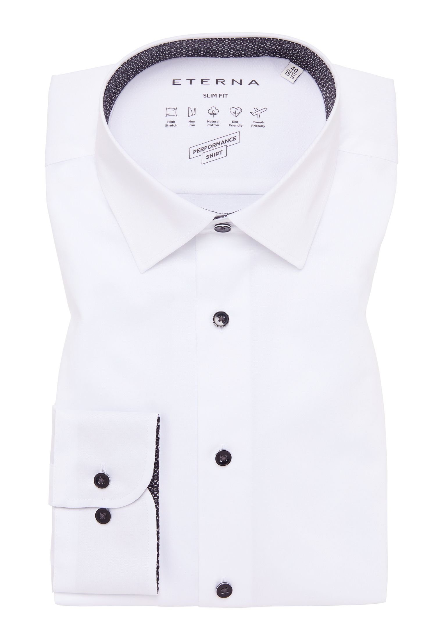 Langarmhemd - Hemd - Slim Fit - bügelfrei - Stretch - Businesshemd