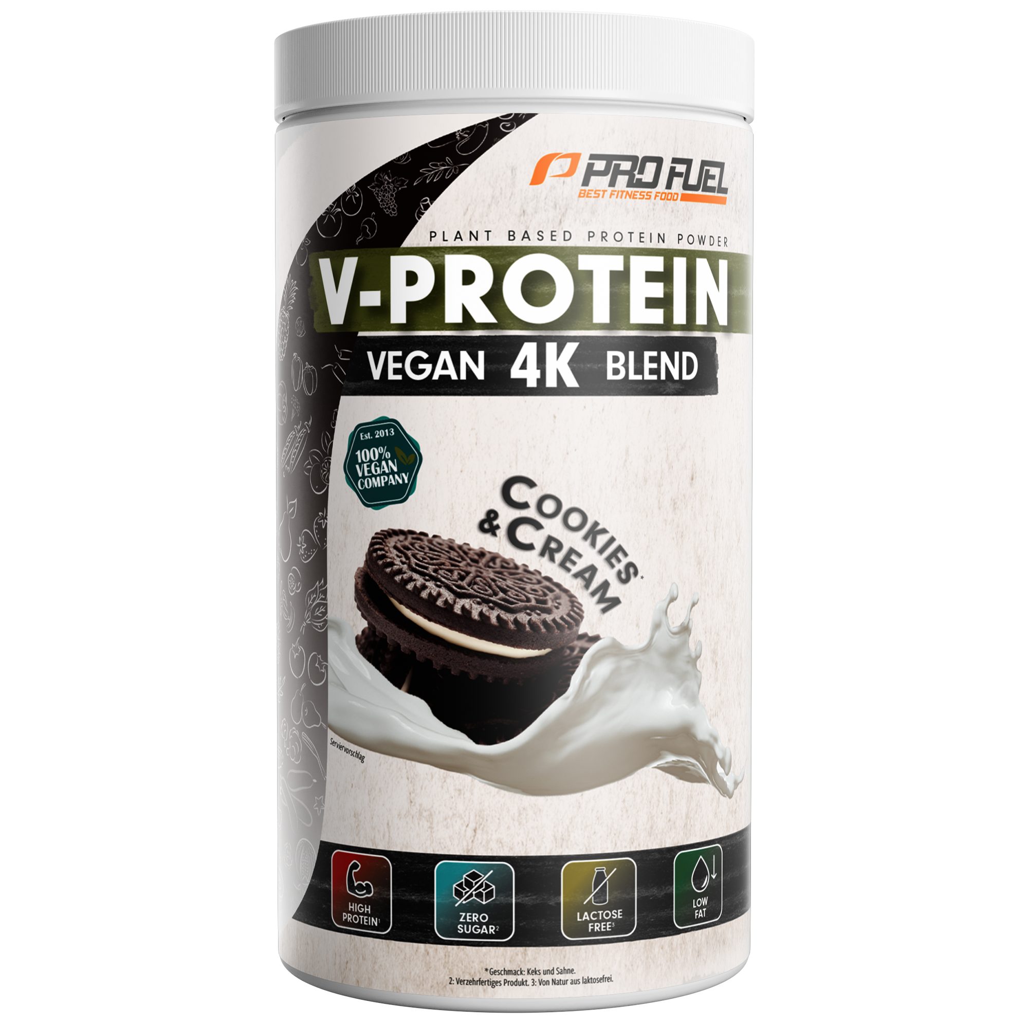 ProFuel ProFuel V-PROTEIN vegan 4K blend 750g Pulver, 750.0 g