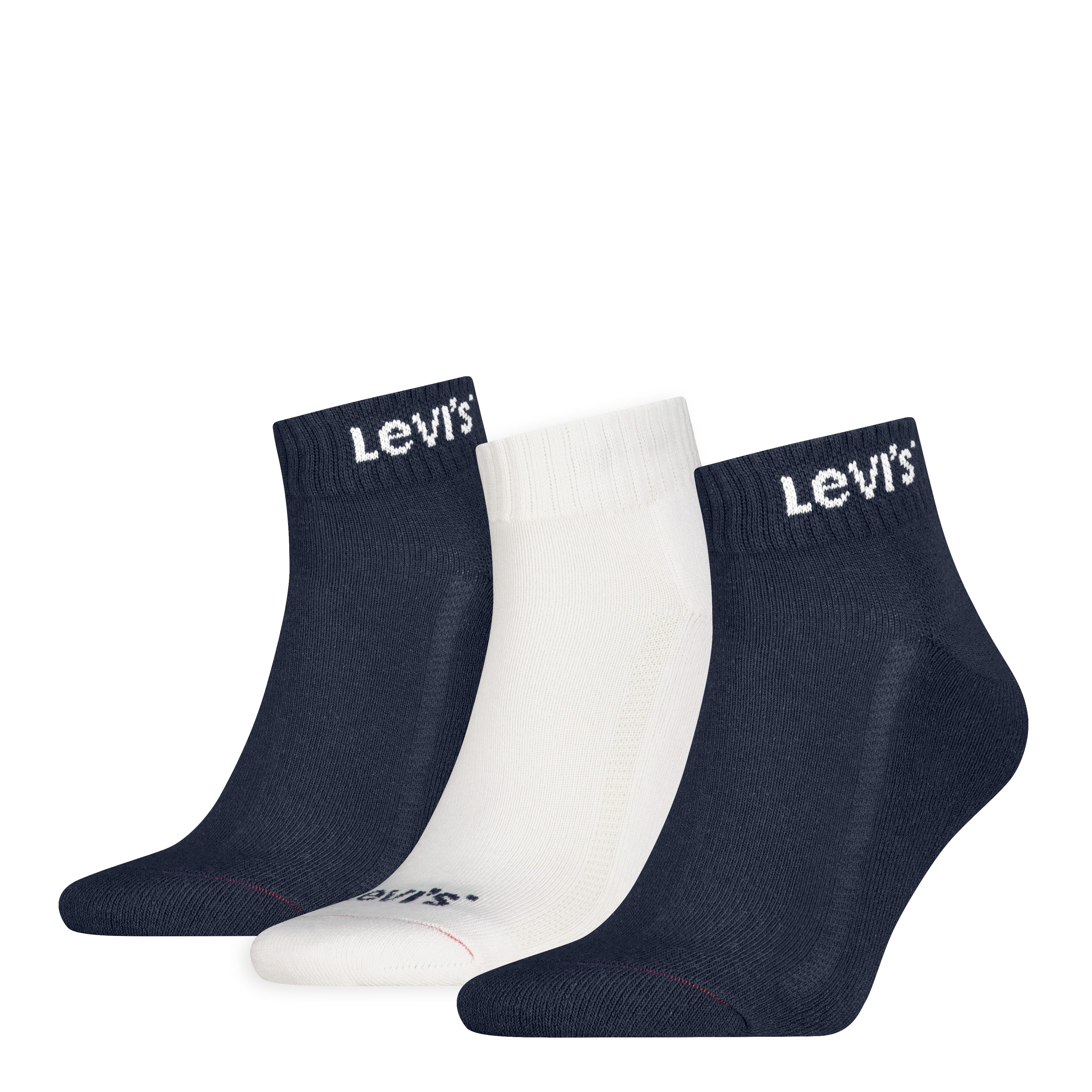 Levi's® Socken LEVIS UNI MID CUT ORANGE TAB 3P (3 Paar)