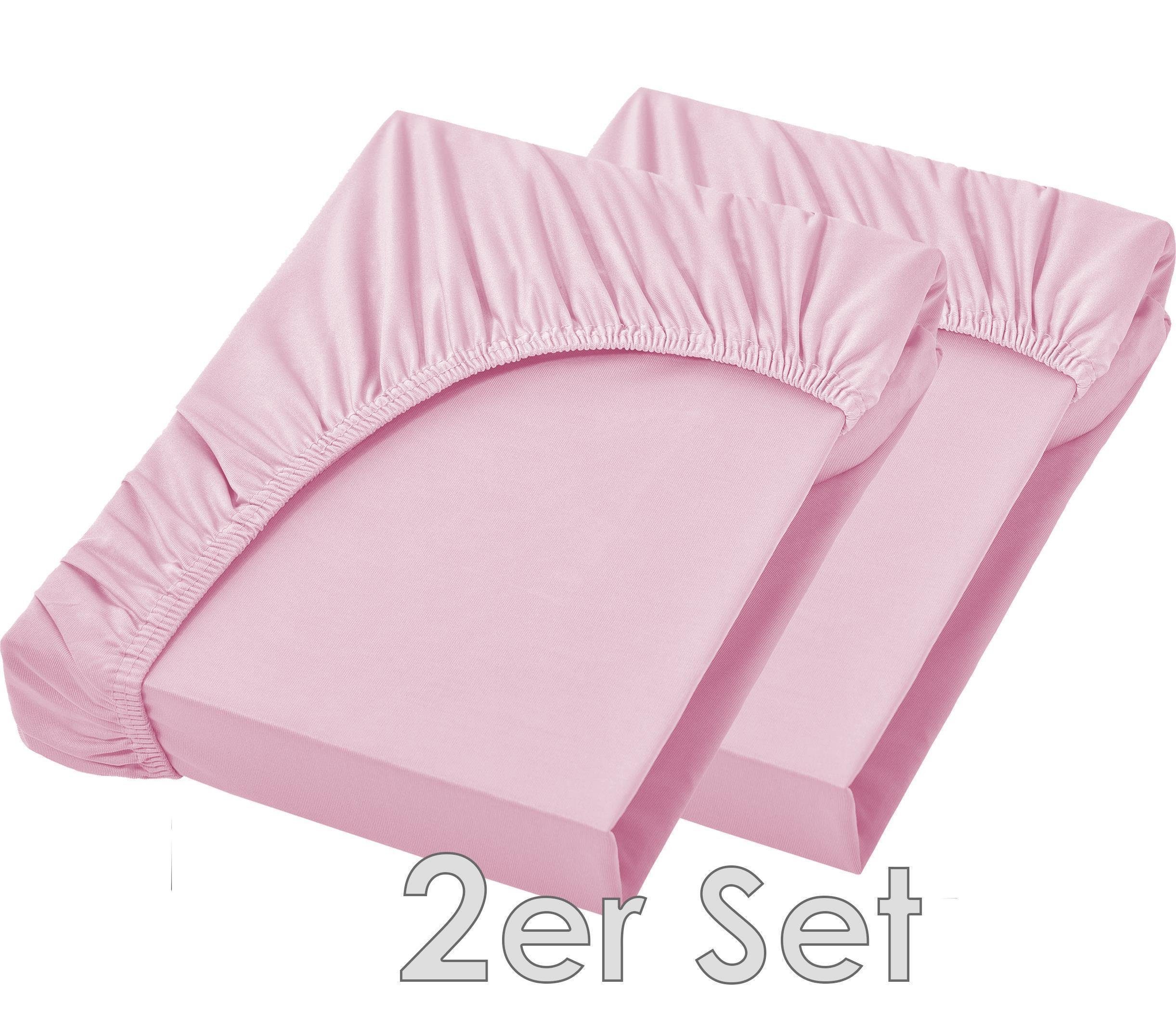 NatureMark Spannbettlaken 2er Pack Jersey Spannbettlaken, 100% Baumwolle, G günstig online kaufen