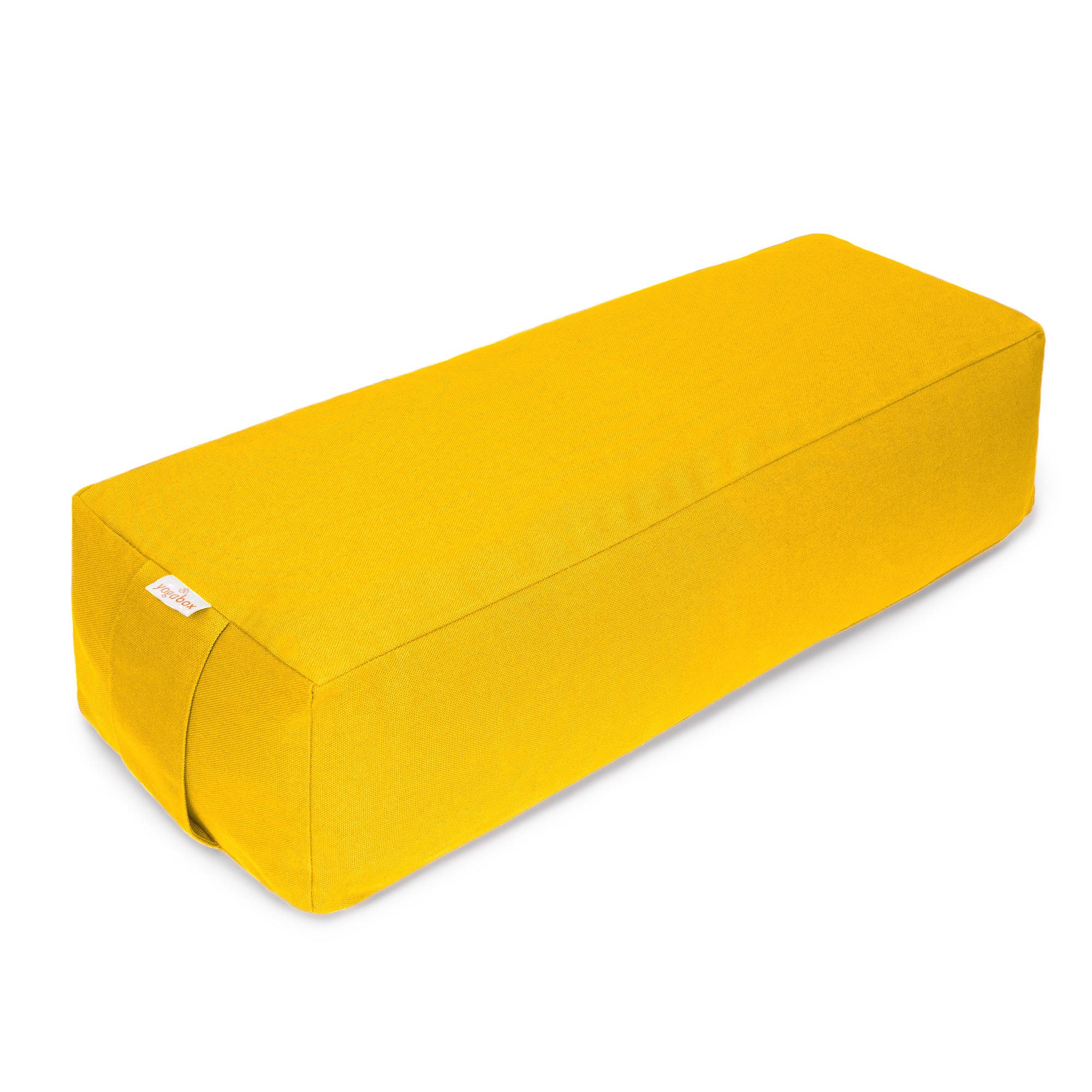 yogabox Yoga Bolster Yoga und Pilates Rechteckbolster BASIC, robust, anpassbare Füllmenge