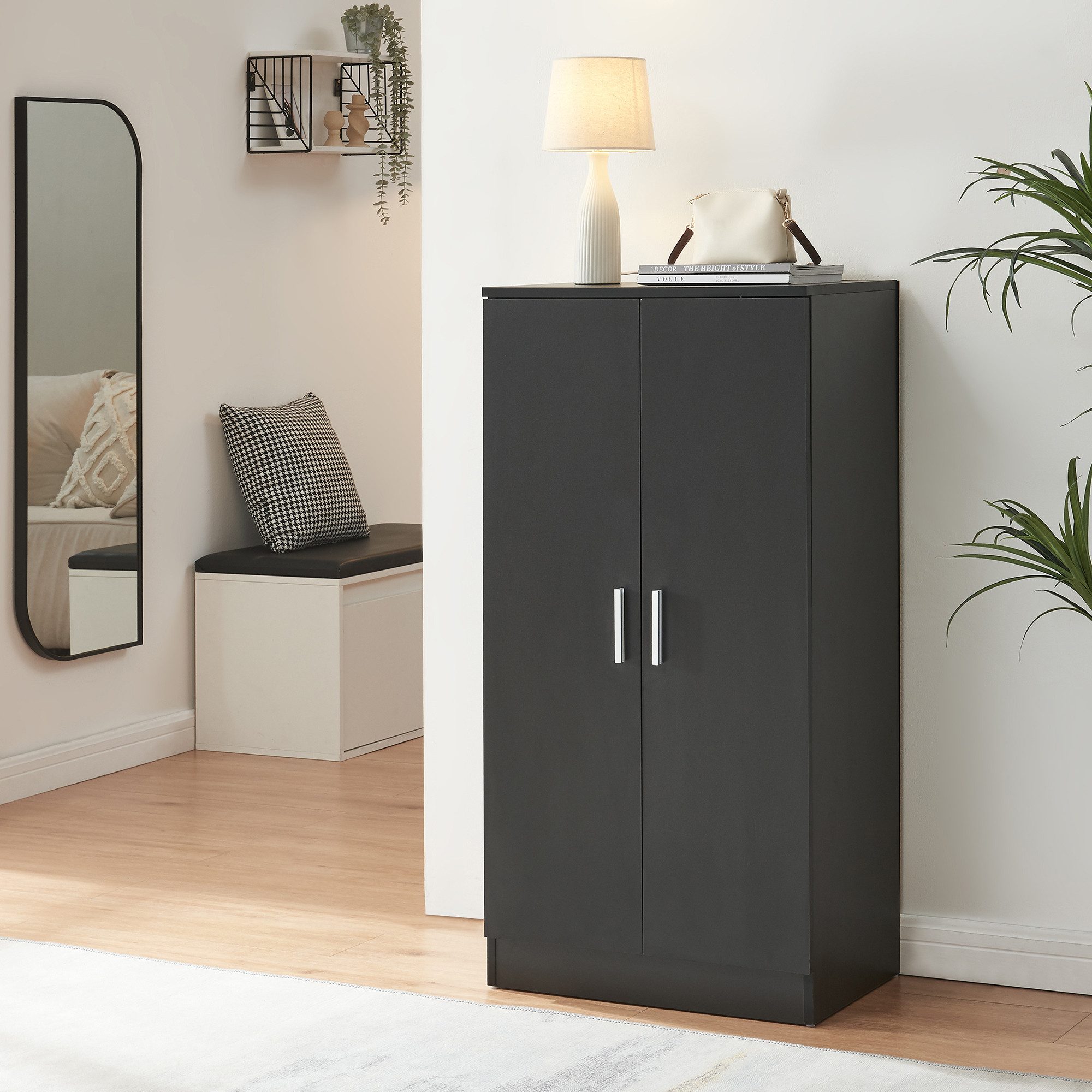 en.casa Schuhschrank »Notribontaa« mit 2 Türen günstig online kaufen