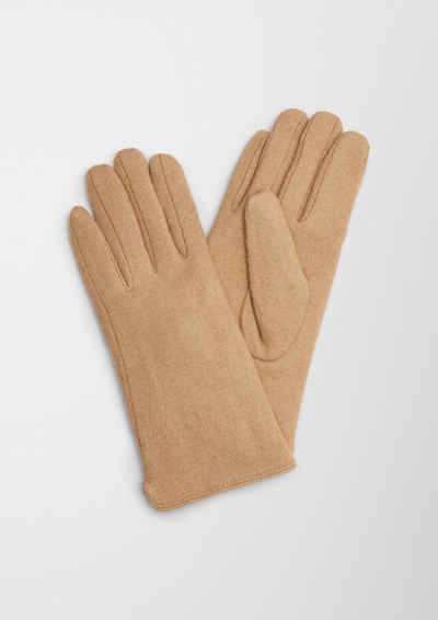 s.Oliver Strickhandschuhe Handschuhe aus Wollmix