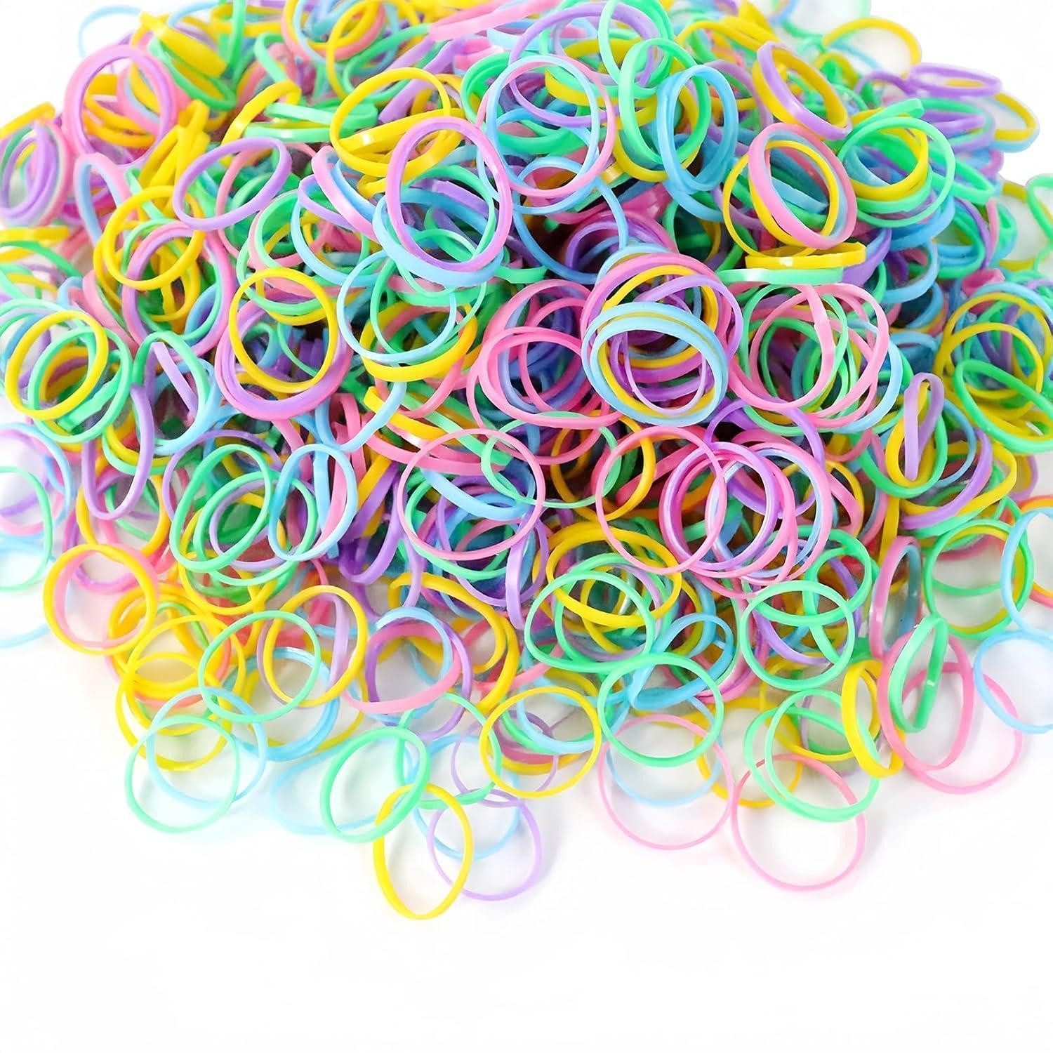 Haargummi Mini Haargummis 1000 Stück Mädchen Elastic Hair Ties Haarband