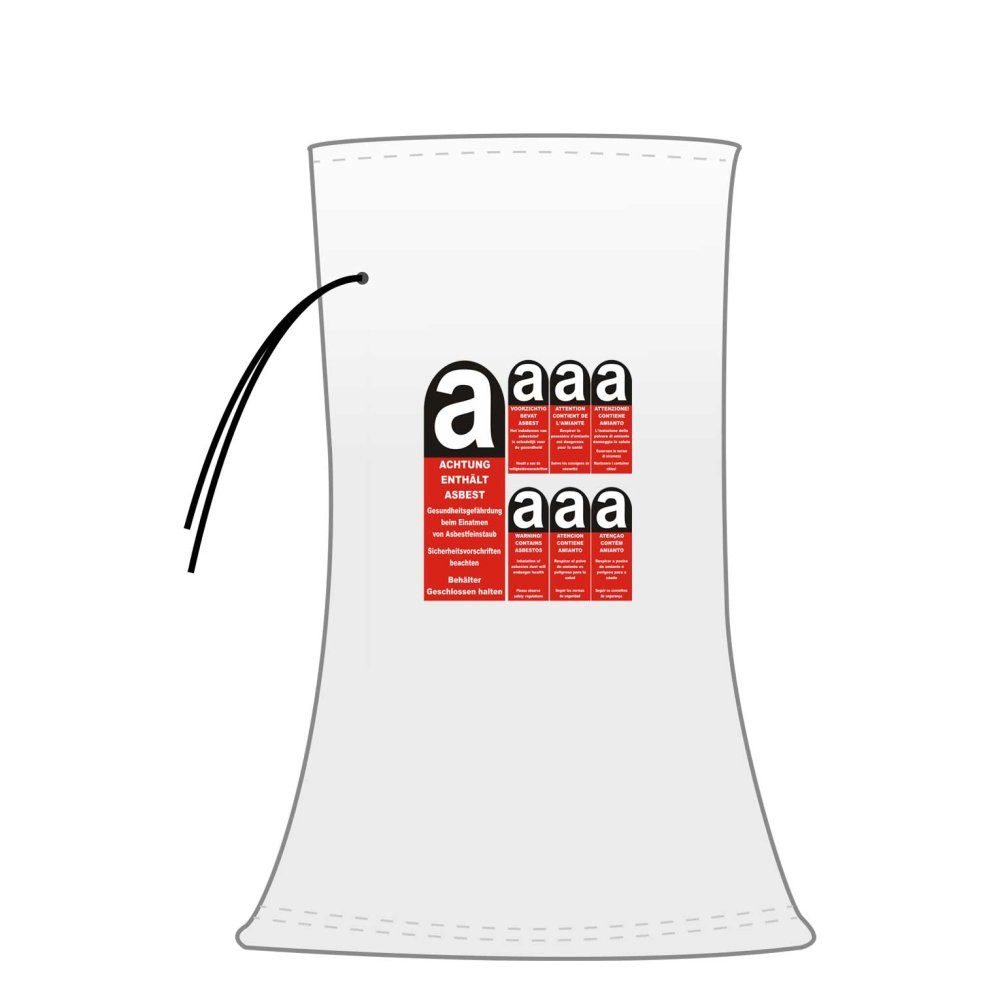 KLASEBO® Auffangbehälter KMF Sack für Mineralfaserabfälle 140 x 220 cm