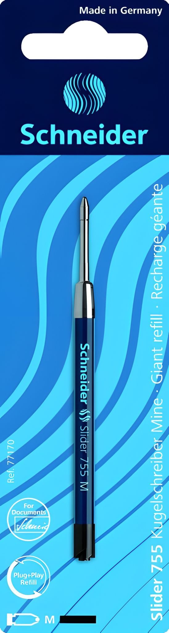SCHNEIDER Kugelschreibermine Schneider Kugelschreibermine Slider 755 M Blister 1 Stück schwarz