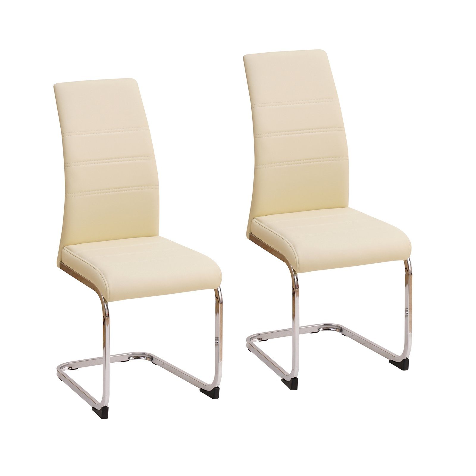 HTI-Living Freischwinger Schwingstuhl SallyC PU Beige (Set, 2 St), Freischw günstig online kaufen