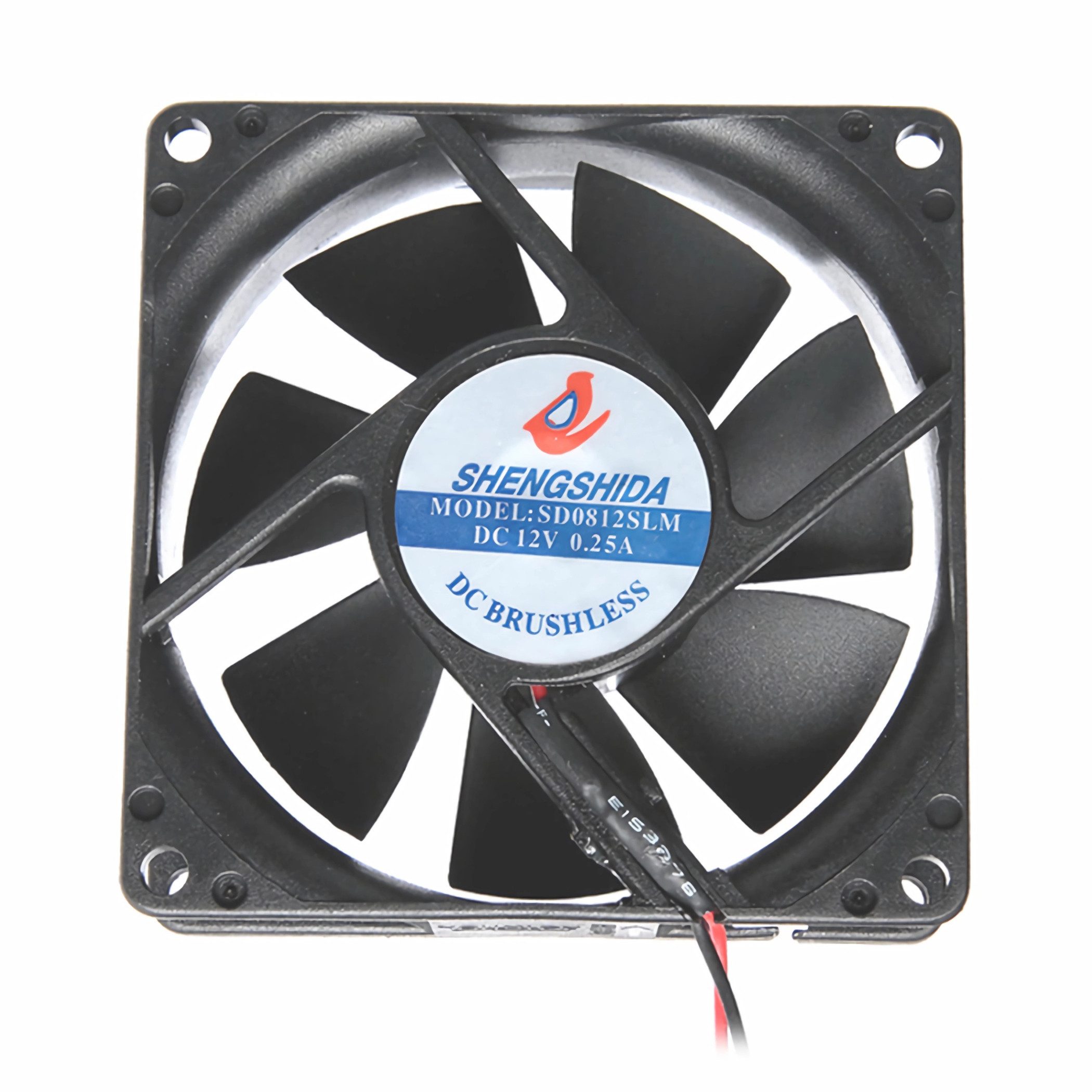 Bolwins Gehäuselüfter G58C 4pin 12V 80x80x25mm Brushless Lüfter Lüfterkühler Kühler Computer