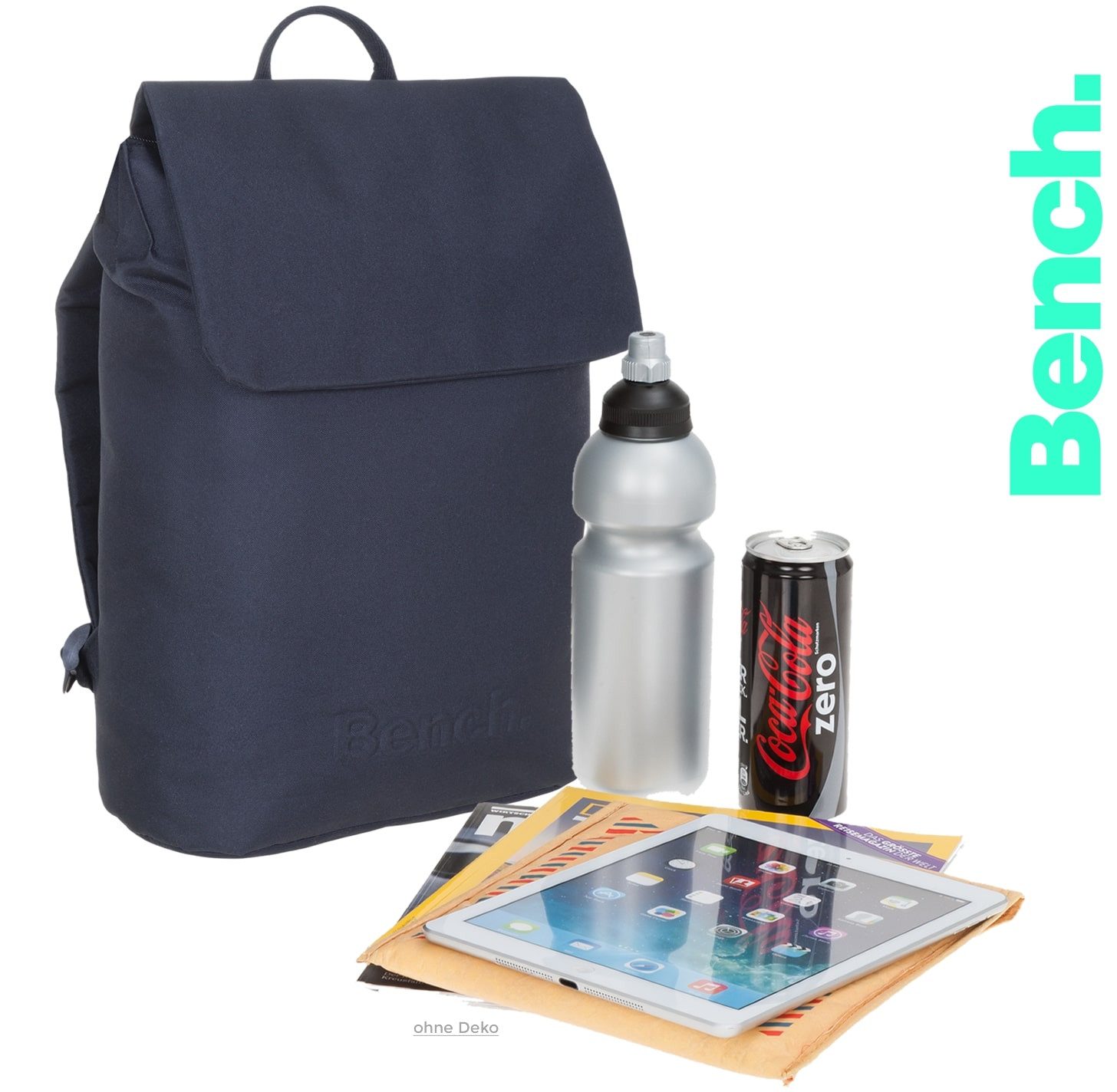 Bench. Cityrucksack Rucksack Bench Loft York klein Damenrucksack Tasche, DIN A4 Medium Damen Handtasche mit Geheimfach 64200 + Schlüsselbörse