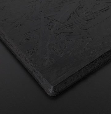 KADIMA DESIGN Tischplatte Terrasse Tischteile Plastic Polym Schwarz (black)