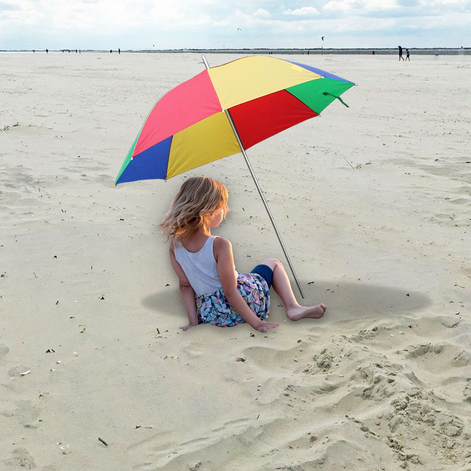 profiline Sonnenschirm Strandschirm Sonnenschirm Regenschirm 2in1 günstig online kaufen