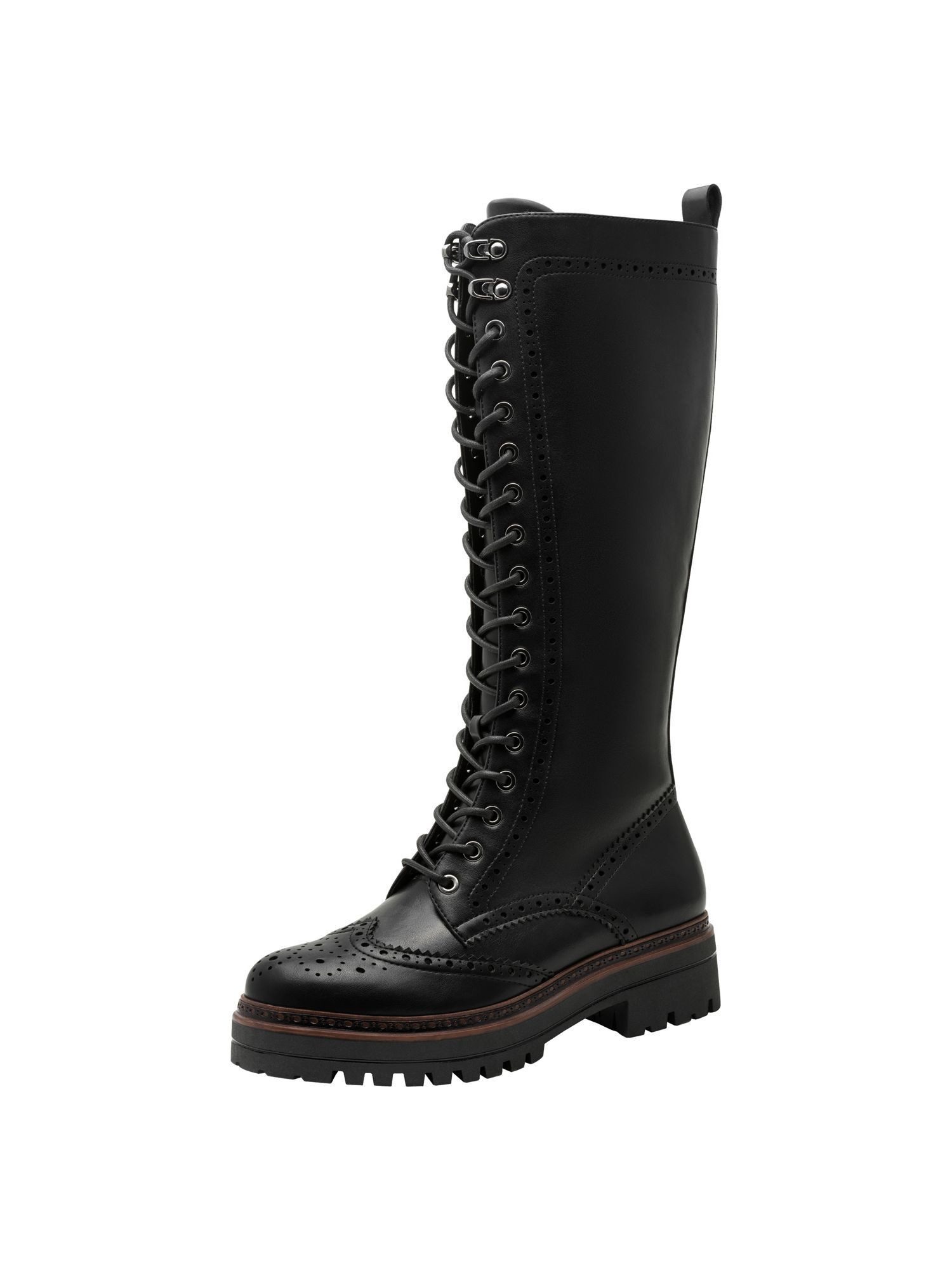 Tamaris Removable Sock mit Reißverschluss kein Absatz Stiefel Removable Sock