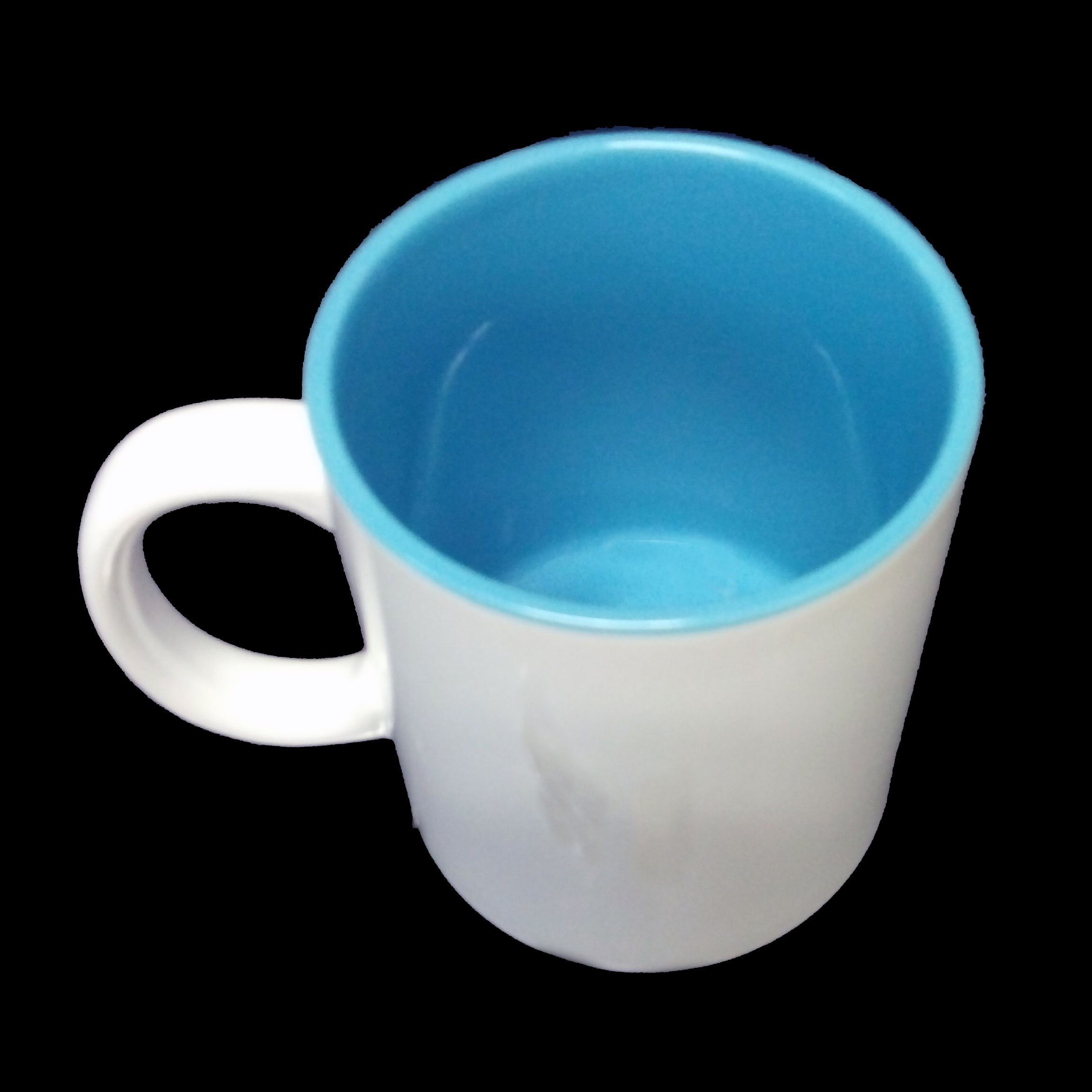 - Airbrush-City WEISS Becher BLAU Tasse Fototasse Kaffee Sublimation INNEN 36 Tassen Stück