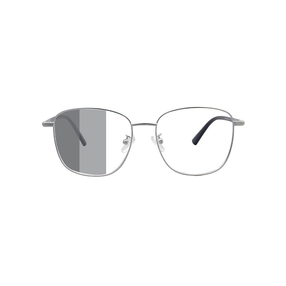PACIEA Brille Damen Herren Selbsttönend Ohne Sehstärke Metall UV Schutz