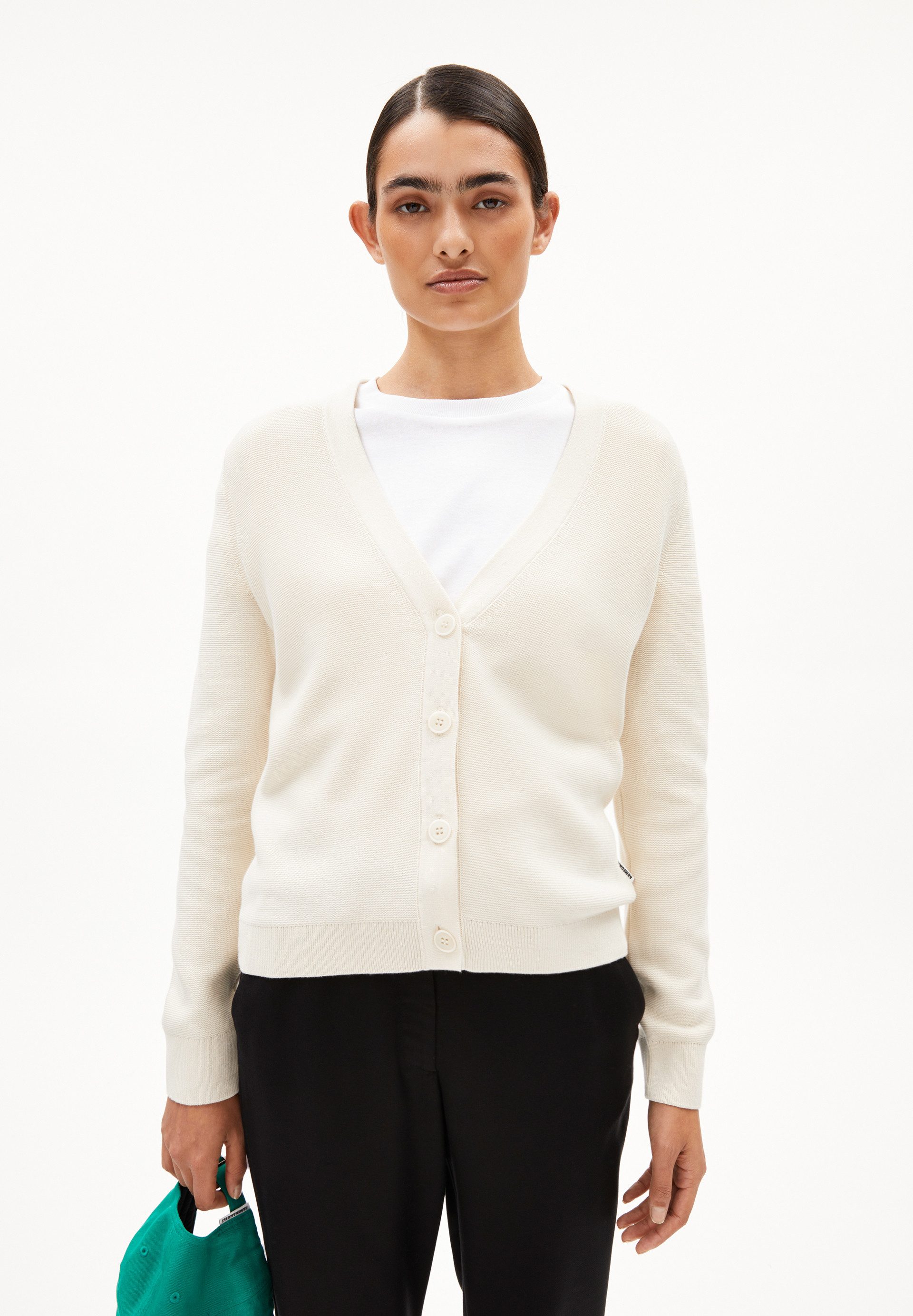 Armedangels Cardigan MENAAL LINKS LINKS Strickjacke aus Bio-Baumwolle (Regular Fit)
