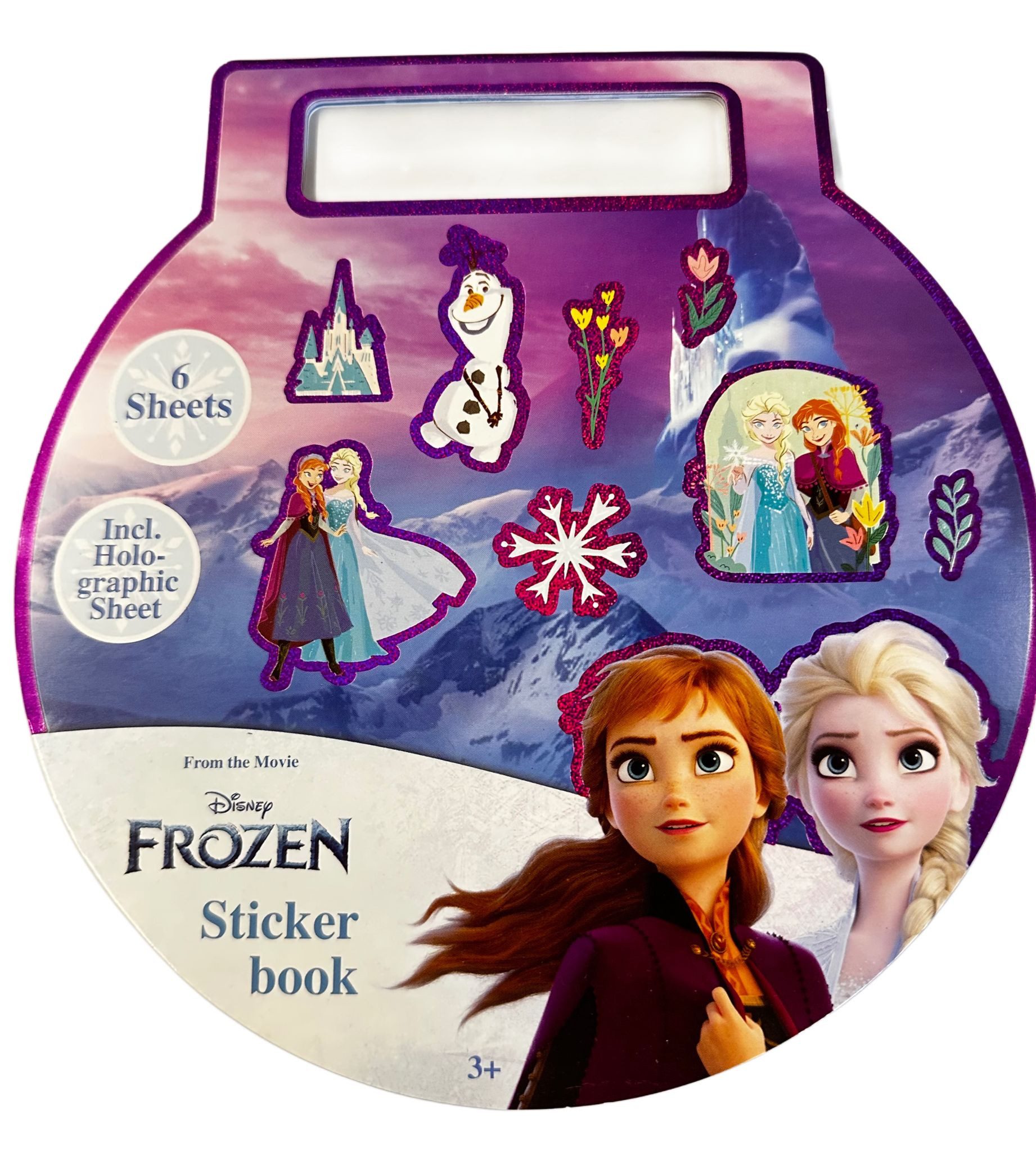 Disney Sticker Frozen Eiskönigin Aufkleber Buch über 50 Sticker blau pink, (Set 1-tlg), Anna, Elsa, Olaf und seine Freunde Geschenke für Jungen und Mädchen