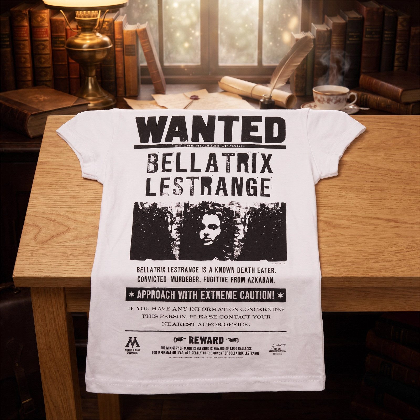 Harry Potter Print-Shirt Harry Potter Bellatrix Lestrange Mädchen Shirt Gr. 134–164 Baumwoll