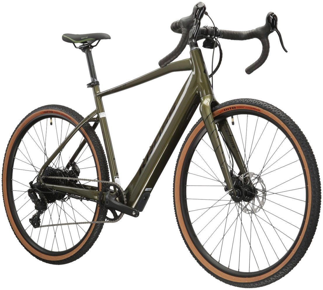 Thumbnail - Kross E-Bike Gravelbike KROSS E-Gravel Bike Esker Hybrid 2.0 28" khaki, 11 Gang microSHIFT Advent X M6205 Schaltwerk, Ke...